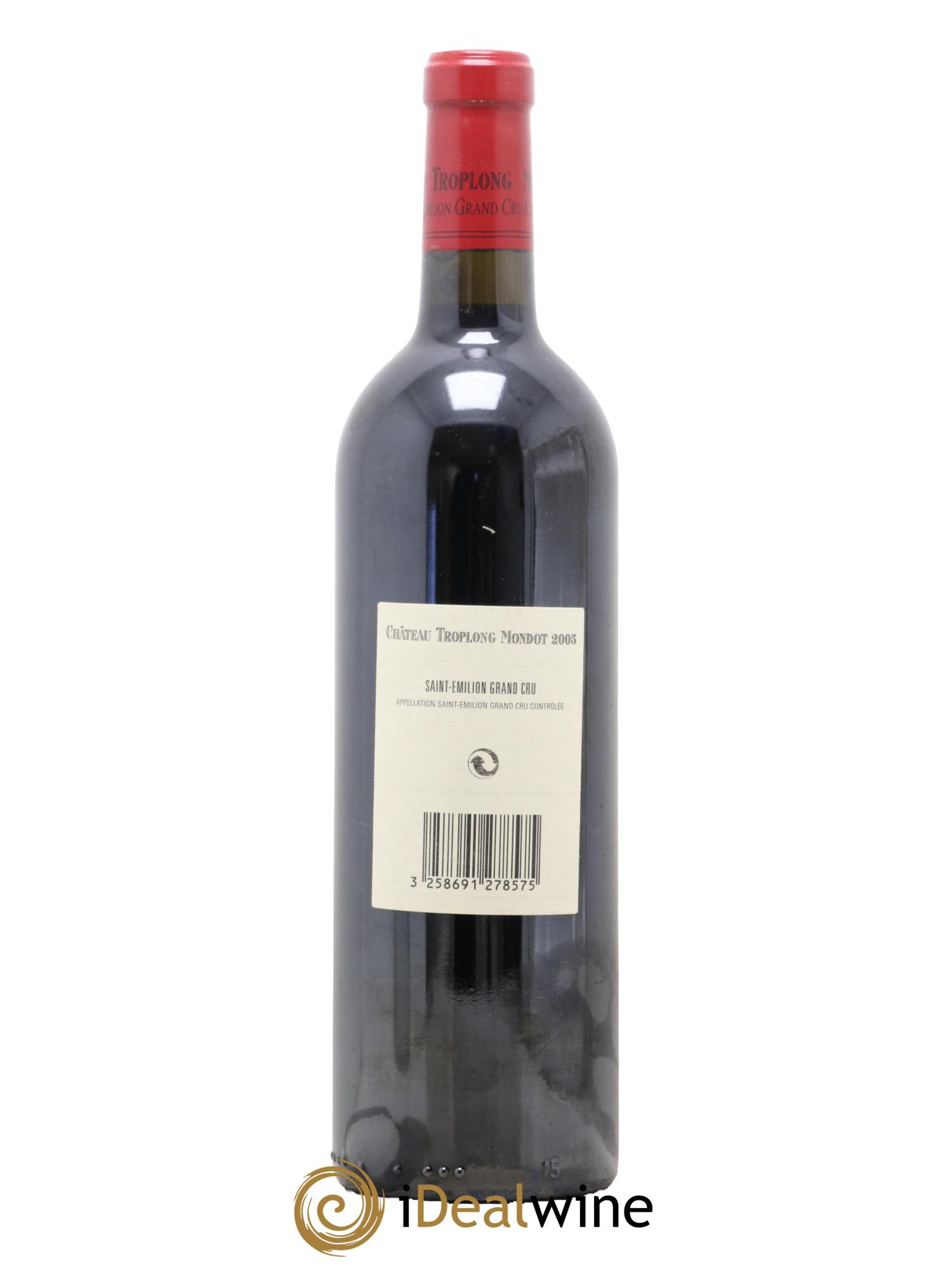 Château Troplong Mondot 1er Grand Cru Classé B  2005 - Lot of 1 bottle - 1