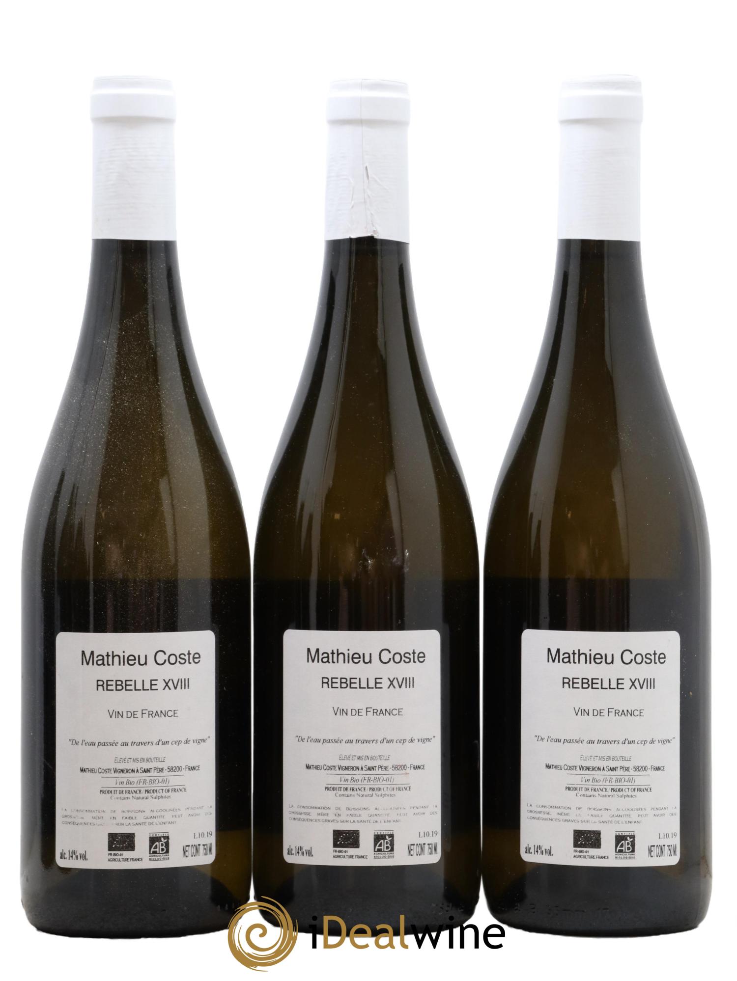 Vin de France Rebelle Mathieu Coste 2018 - Lot of 6 bottles - 4