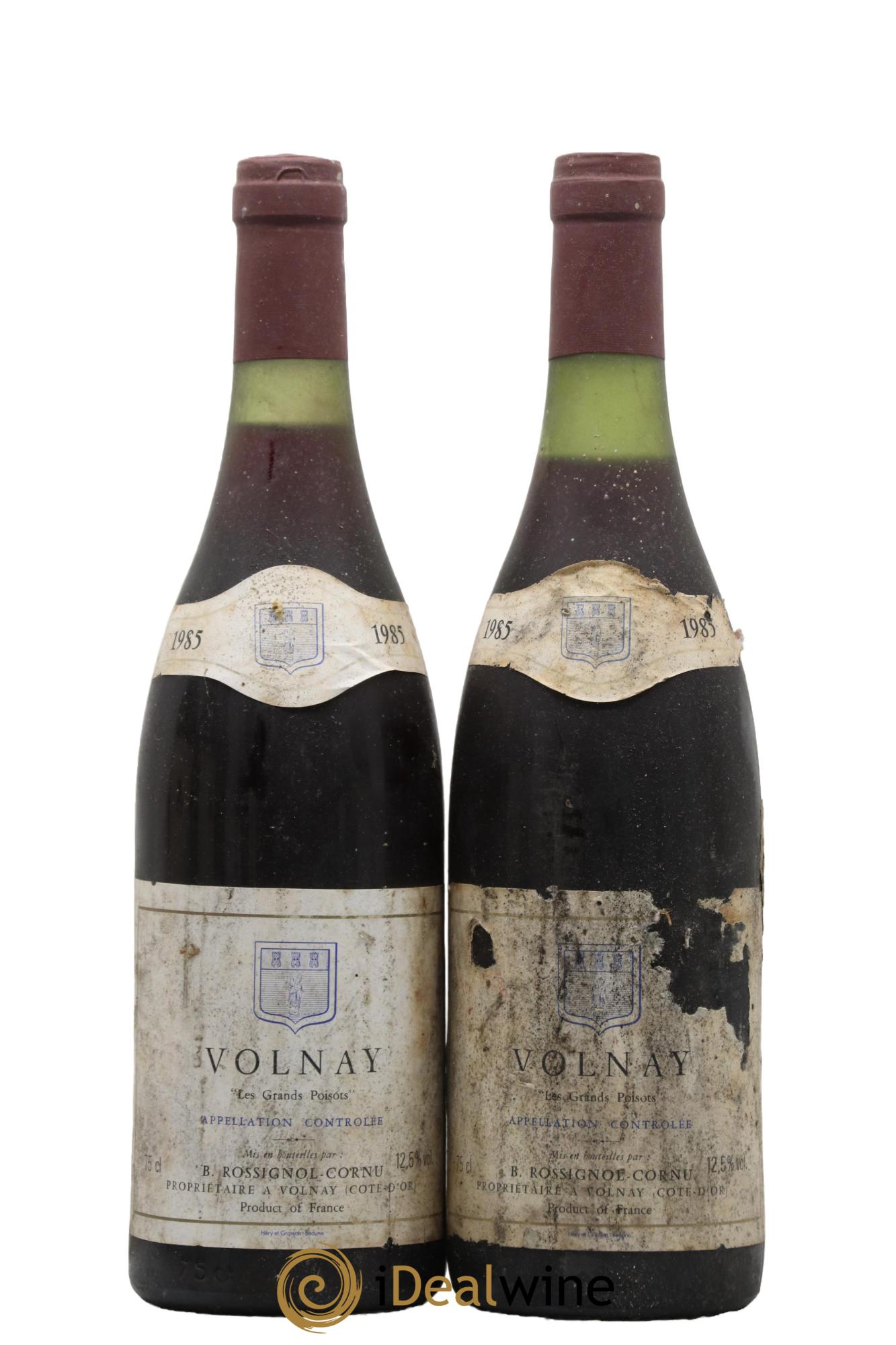 Volnay Les Grands Poisots Rossignol Cornu 1985 - Lotto di 2 bottiglie - 0