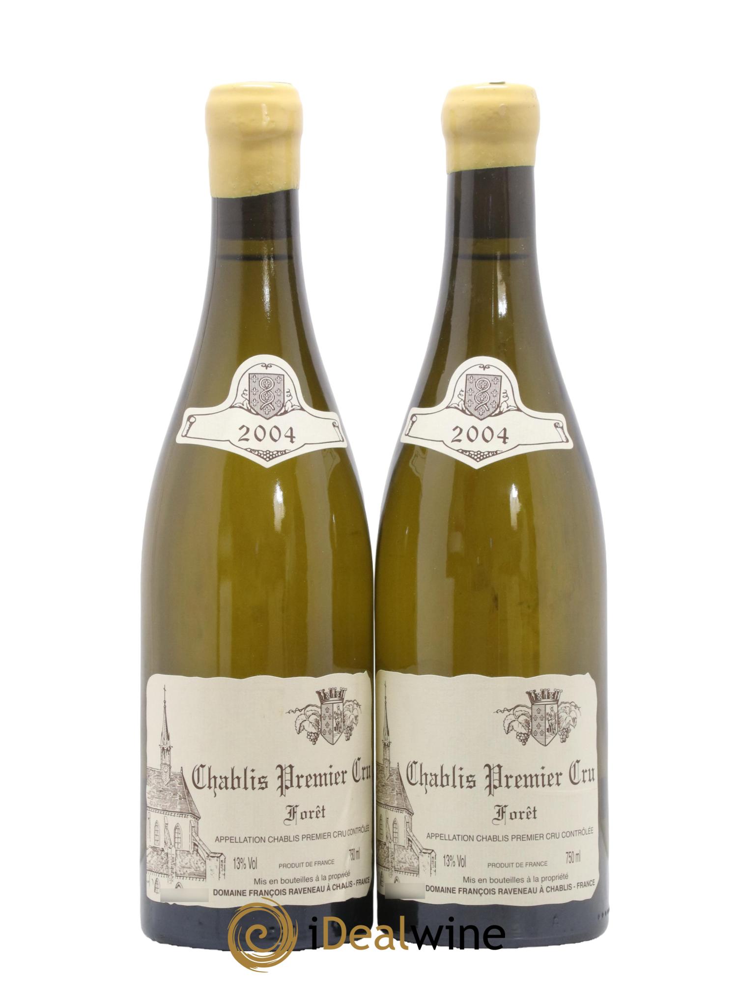 Chablis 1er Cru Forêt Raveneau (Domaine) 2004 - Lot of 2 bottles - 0