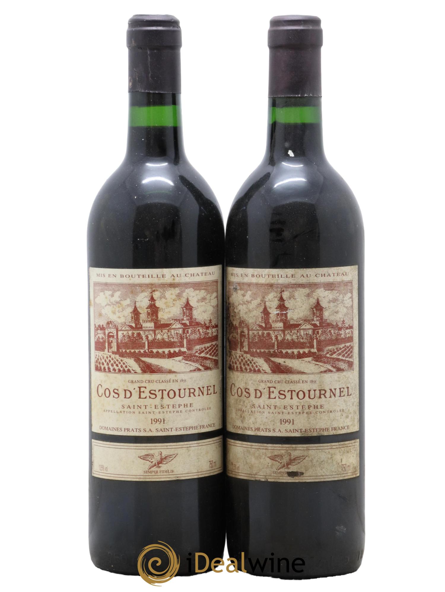 Cos d'Estournel 2ème Grand Cru Classé  1991 - Lot de 2 bouteilles - 0