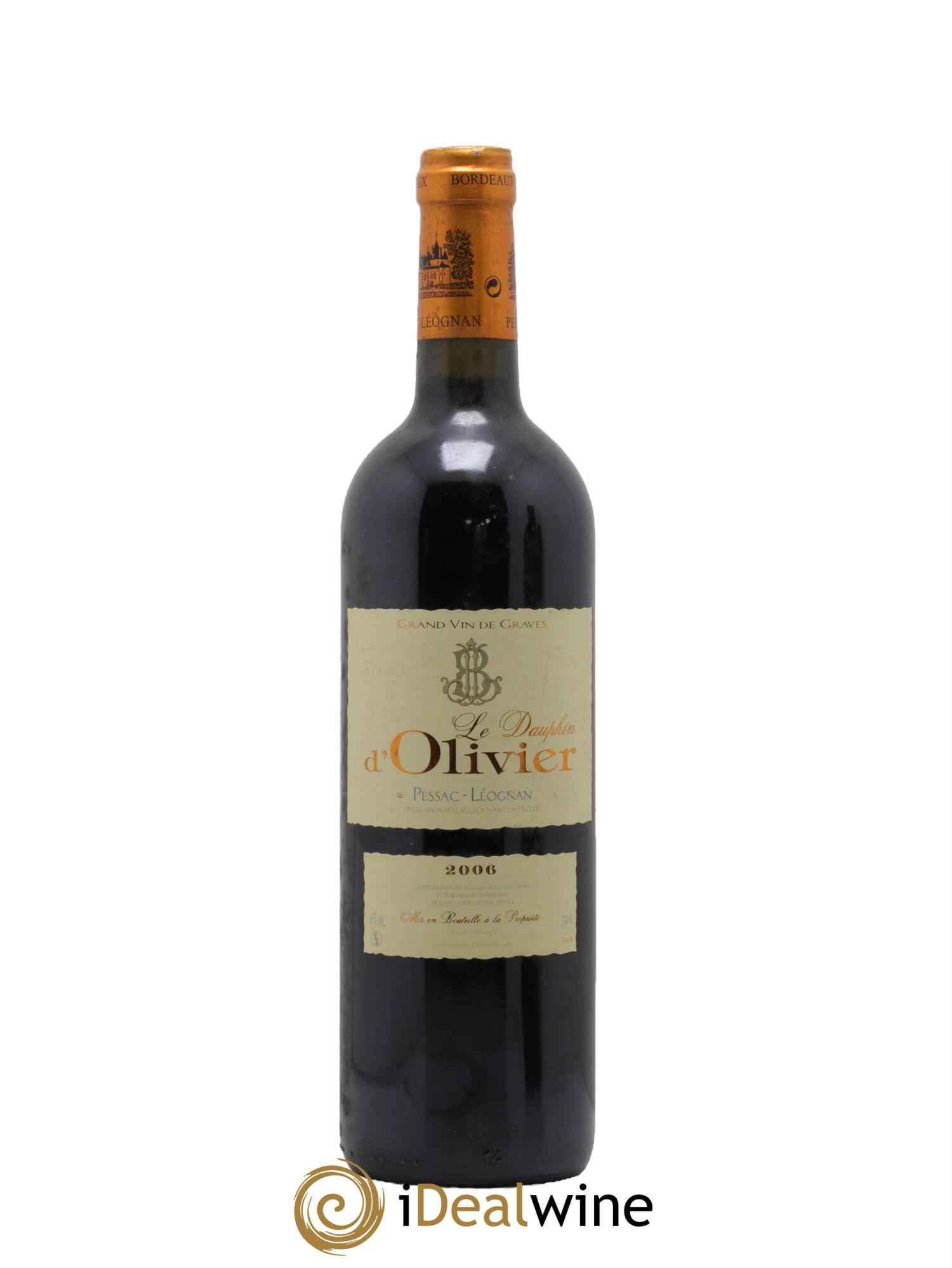 Pessac-Léognan Le Dauphin d'Olivier 2006 - Lot de 1 bouteille - 0