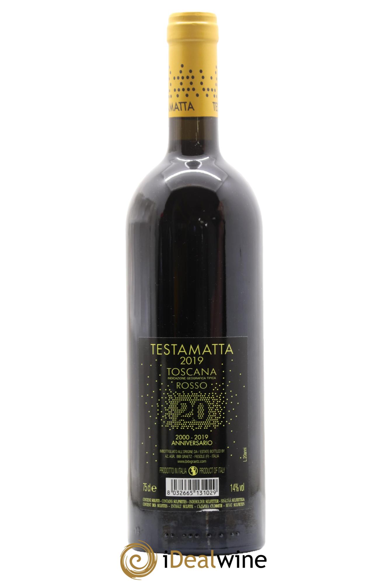 Toscana IGT Testamatta Bibi Graetz  2019 - Lot of 1 bottle - 1