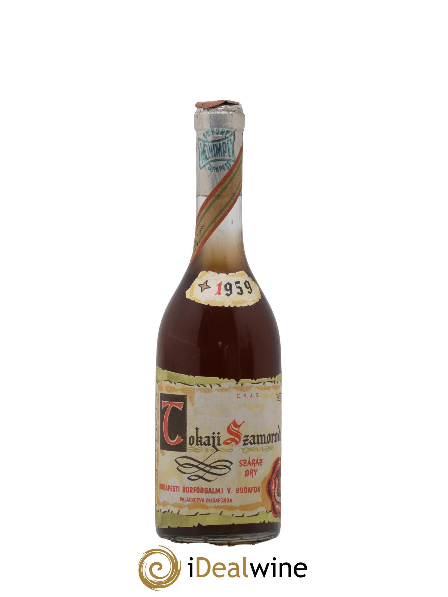 Tokaji Szamorodni Borforgalmi  Budafokon 1959 - Lot de 1 format 50cl - 0