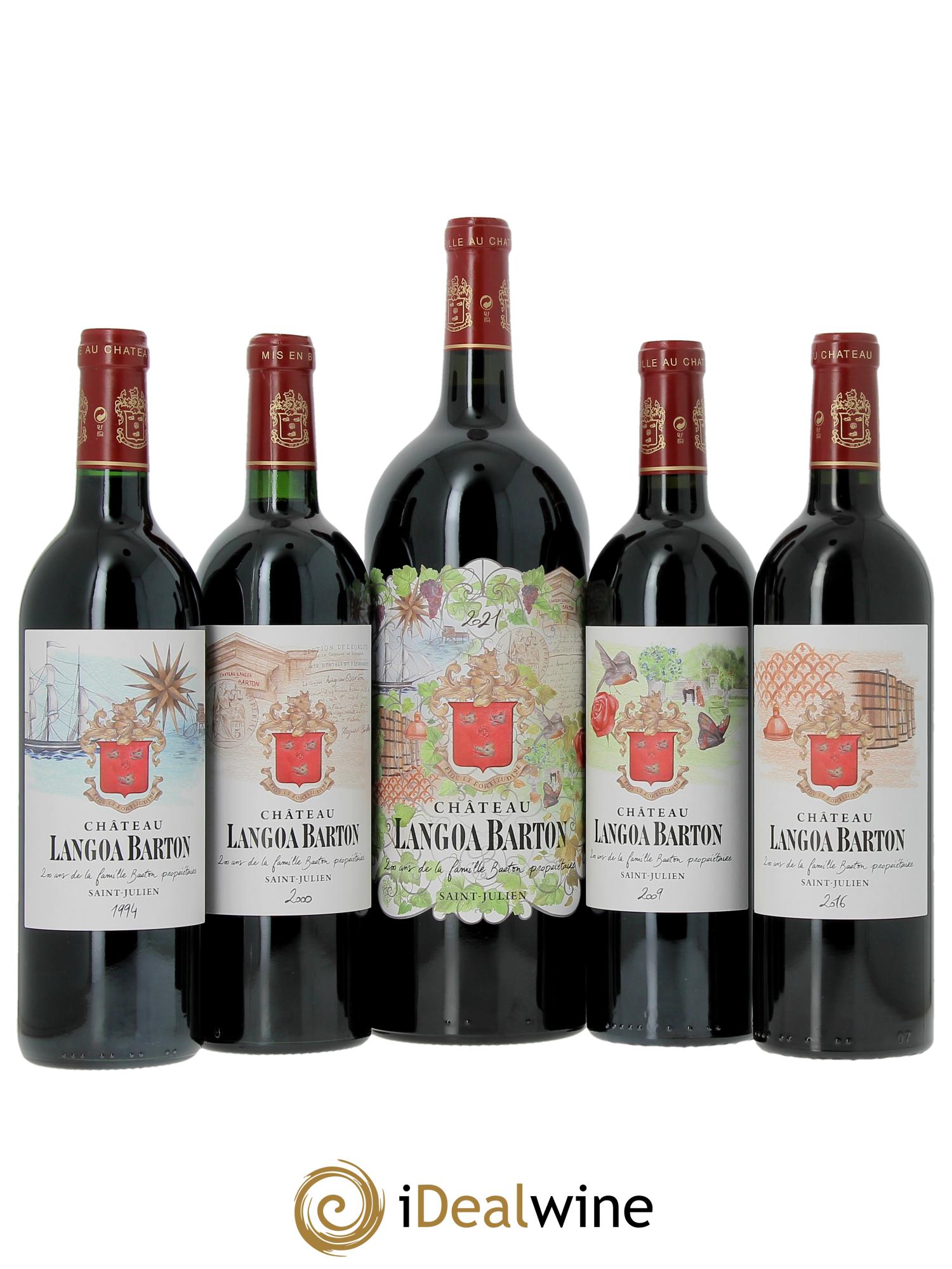 Coffret Langoa Barton 200 ans 3ème Grand Cru Classé (CBO a partir de 5 bts) - Lot de 5 bouteilles - 1