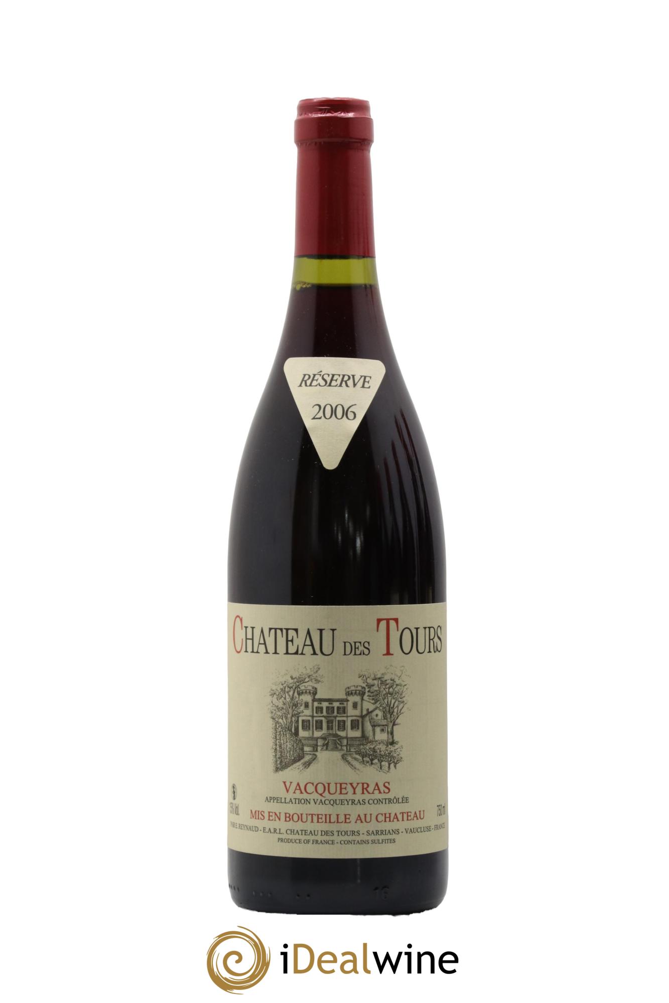 Vacqueyras Château des Tours Emmanuel Reynaud  2006 - Lotto di 1 bottiglia - 0