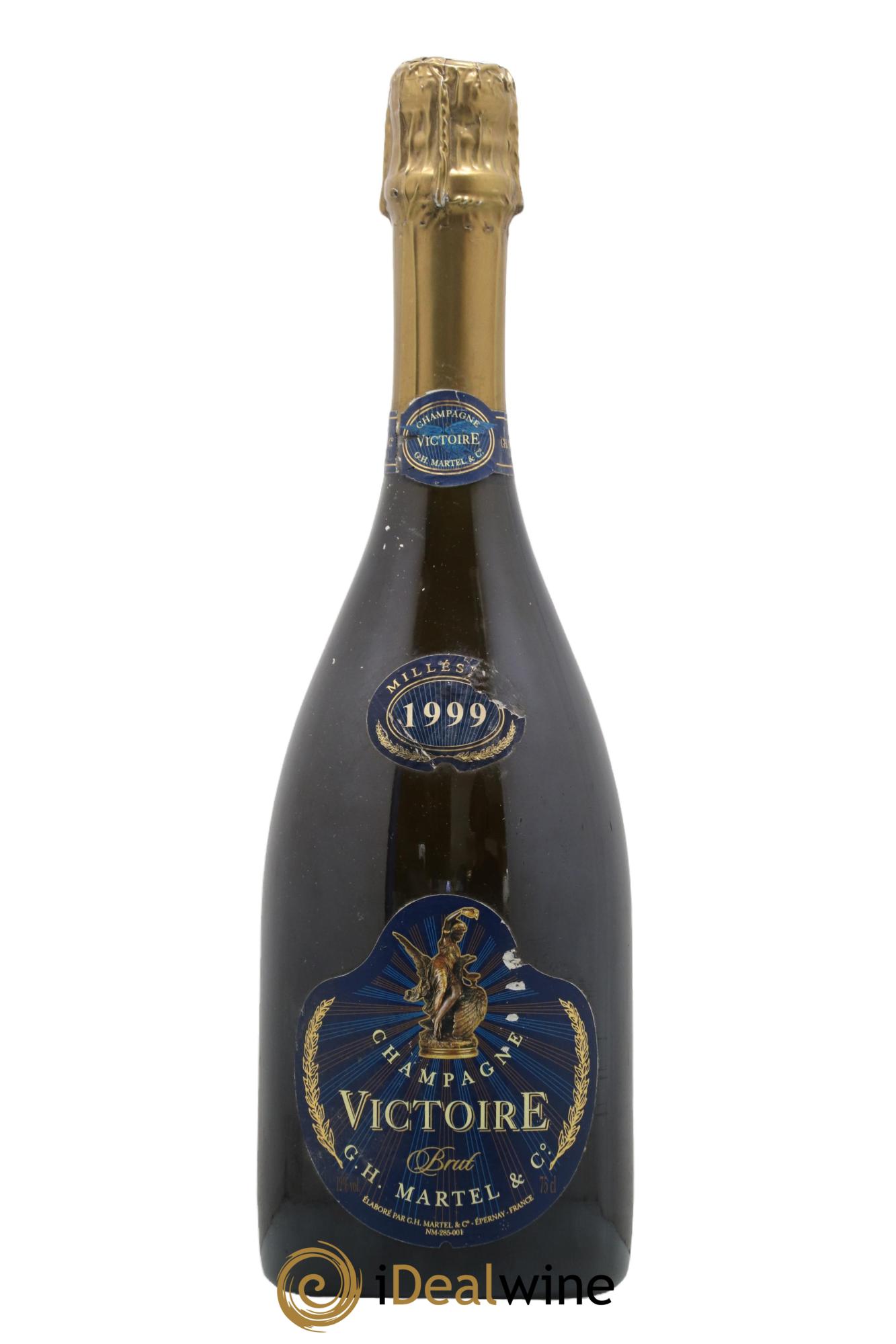 Champagne Brut Cuvee Victoire G.H Martel et Co 1999 - Lot de 1 bouteille - 0