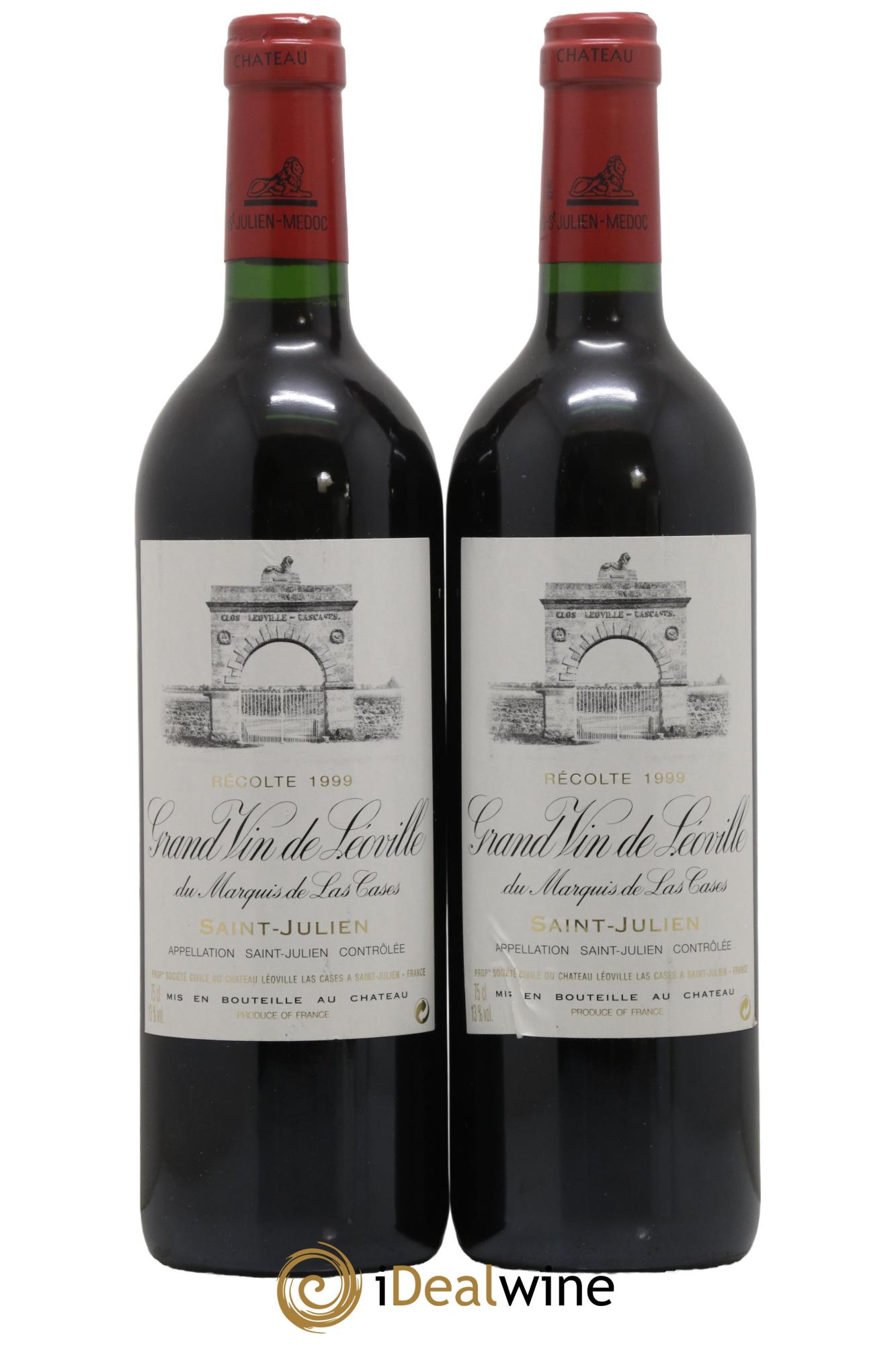 Château Léoville Las Cases 2ème Grand Cru Classé 1999 - Lotto di 2 bottiglie - 0