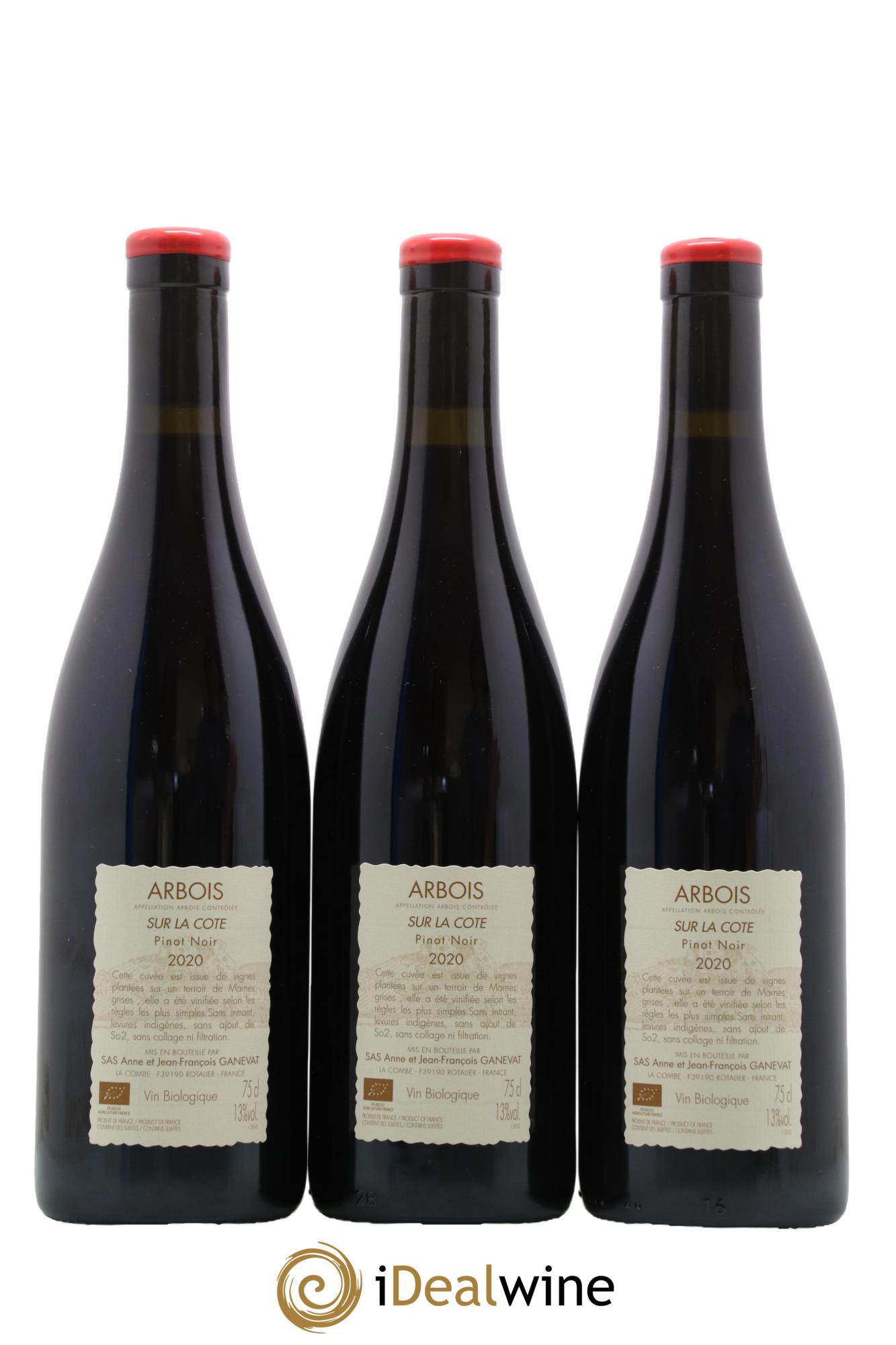 Arbois Sur la Cote Anne et Jean François Ganevat 2020 - Lot of 3 bottles - 1