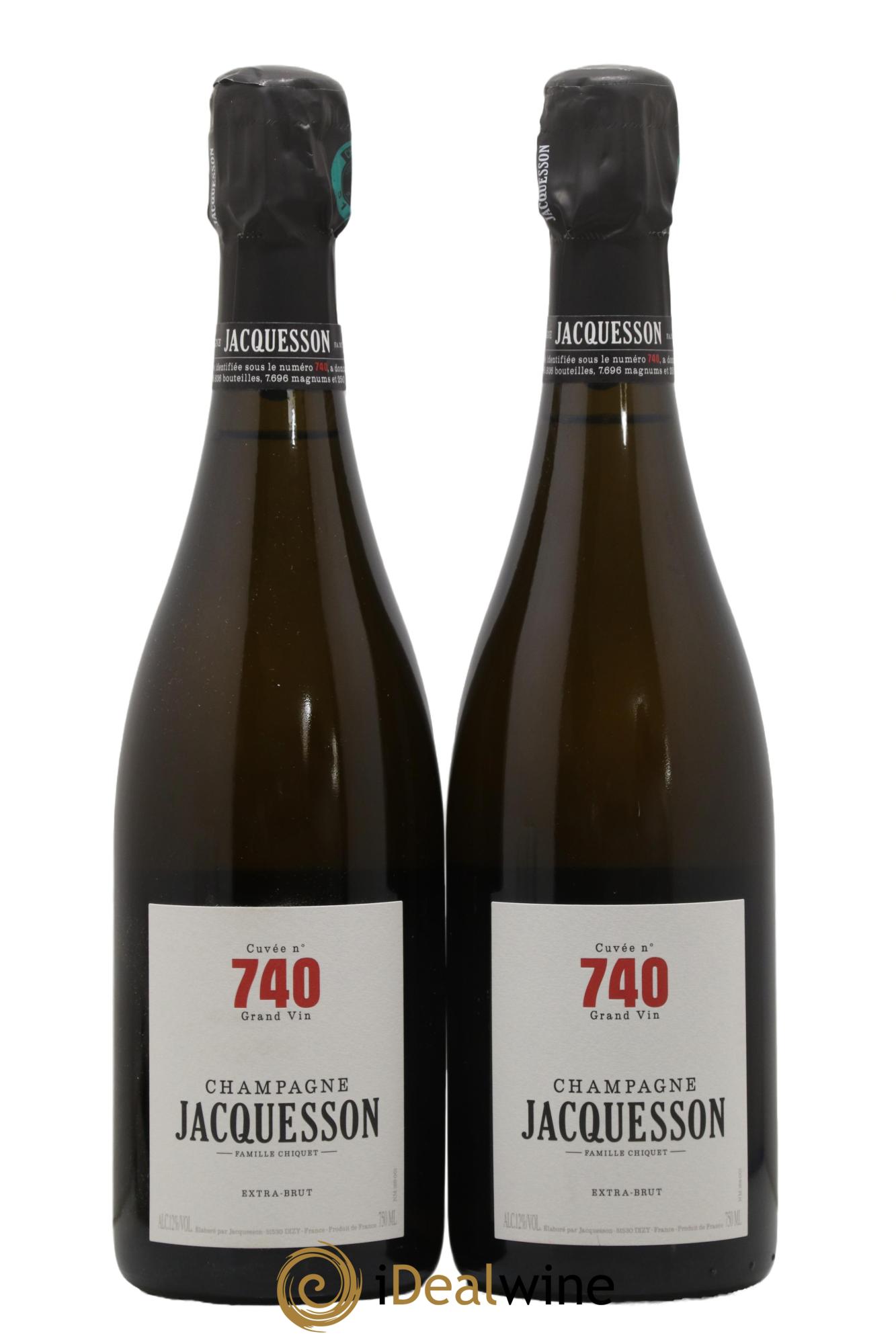 Cuvée 740 Extra Brut Jacquesson  - Lot of 2 bottles - 0