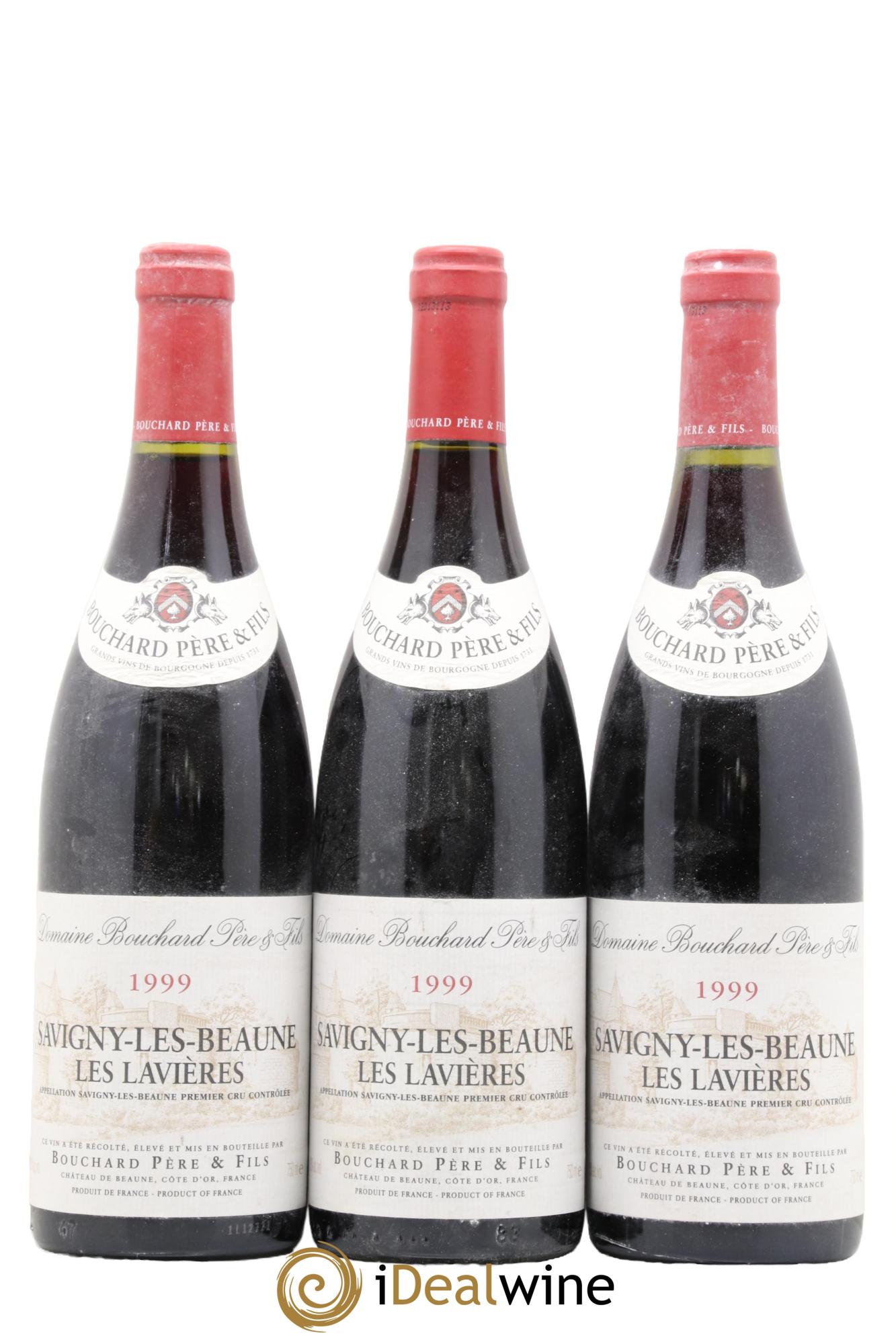 Savigny-lès-Beaune 1er Cru Les Lavières Bouchard Père & Fils 1999 - Lot de 3 bouteilles - 0