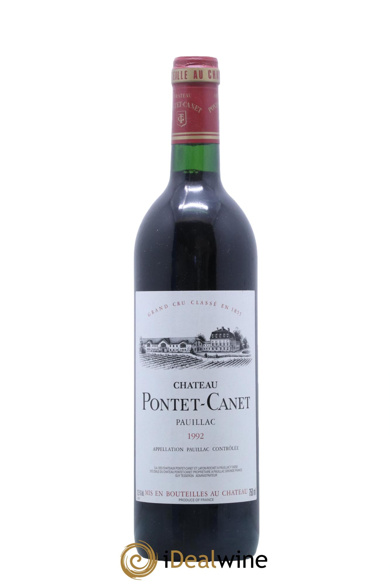 Château Pontet Canet 5ème Grand Cru Classé  1992 - Lot de 1 bouteille - 0