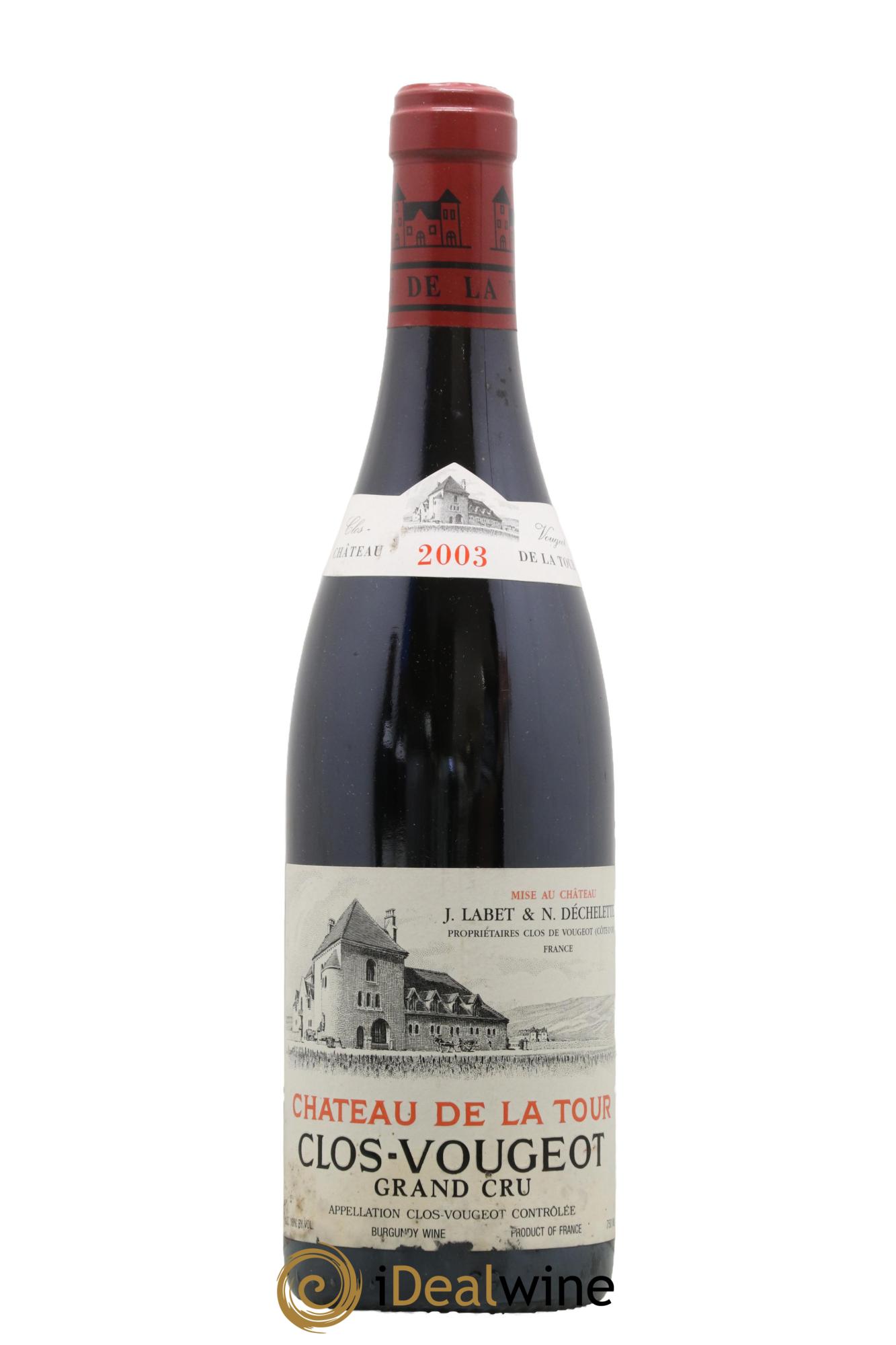 Clos de Vougeot Grand Cru Château de La Tour 2003 - Lotto di 1 bottiglia - 0