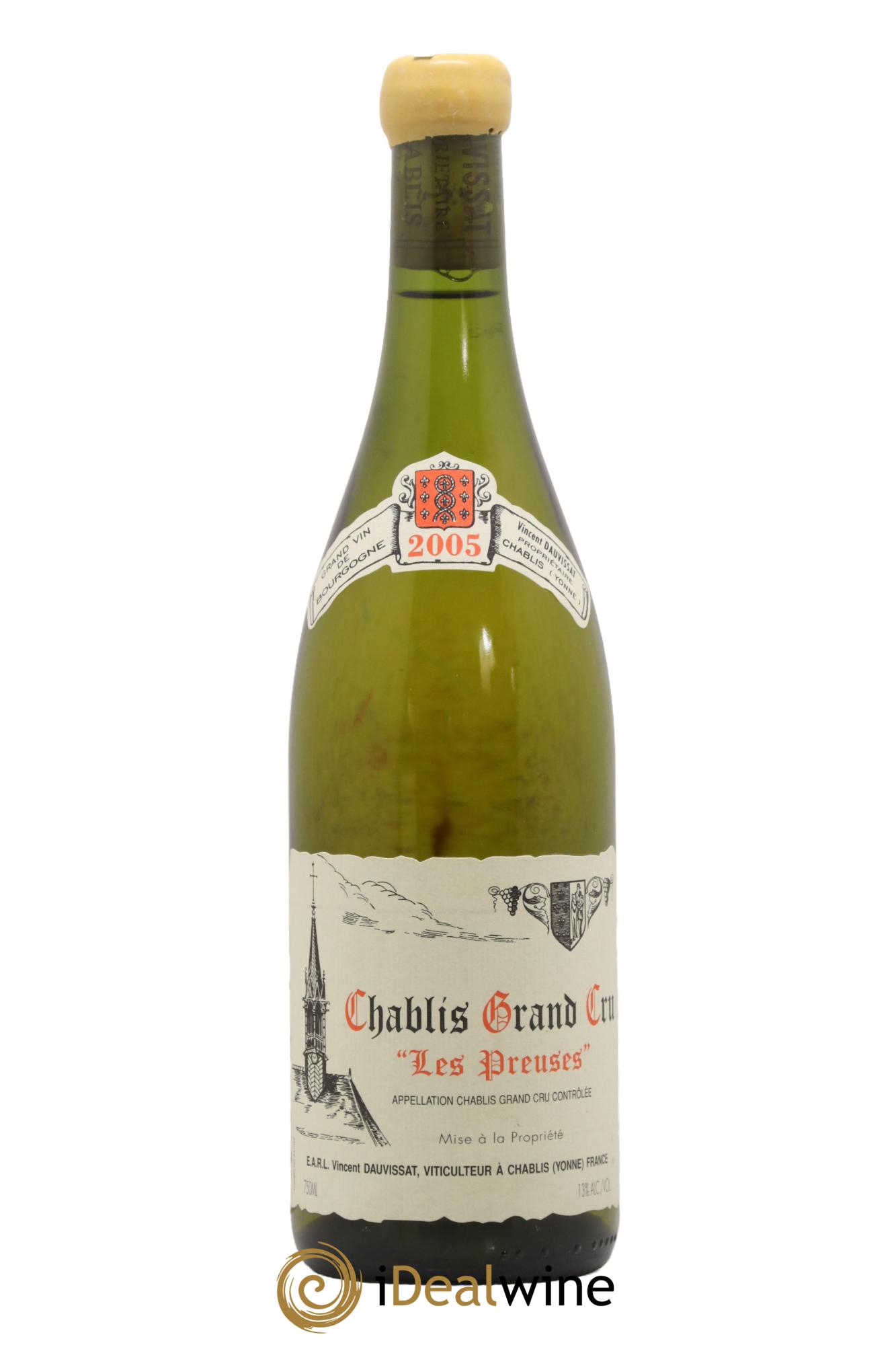 Chablis Grand Cru Les Preuses Vincent Dauvissat (Domaine) 2005 - Posten von 1 Flasche - 0