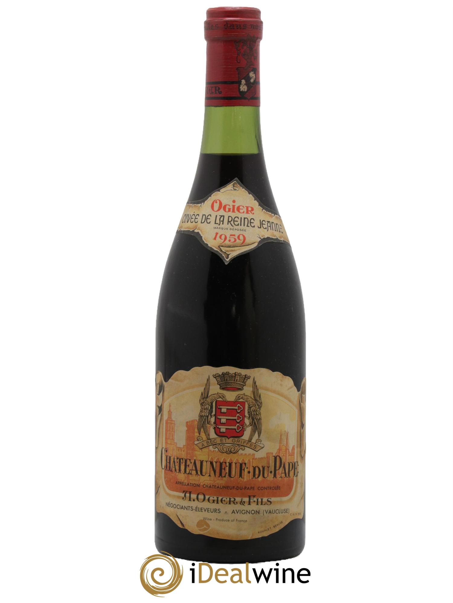 Châteauneuf-du-Pape Cuvee De La Reine Jeanne Ogier A. 1959 - Lot of 1 bottle - 0