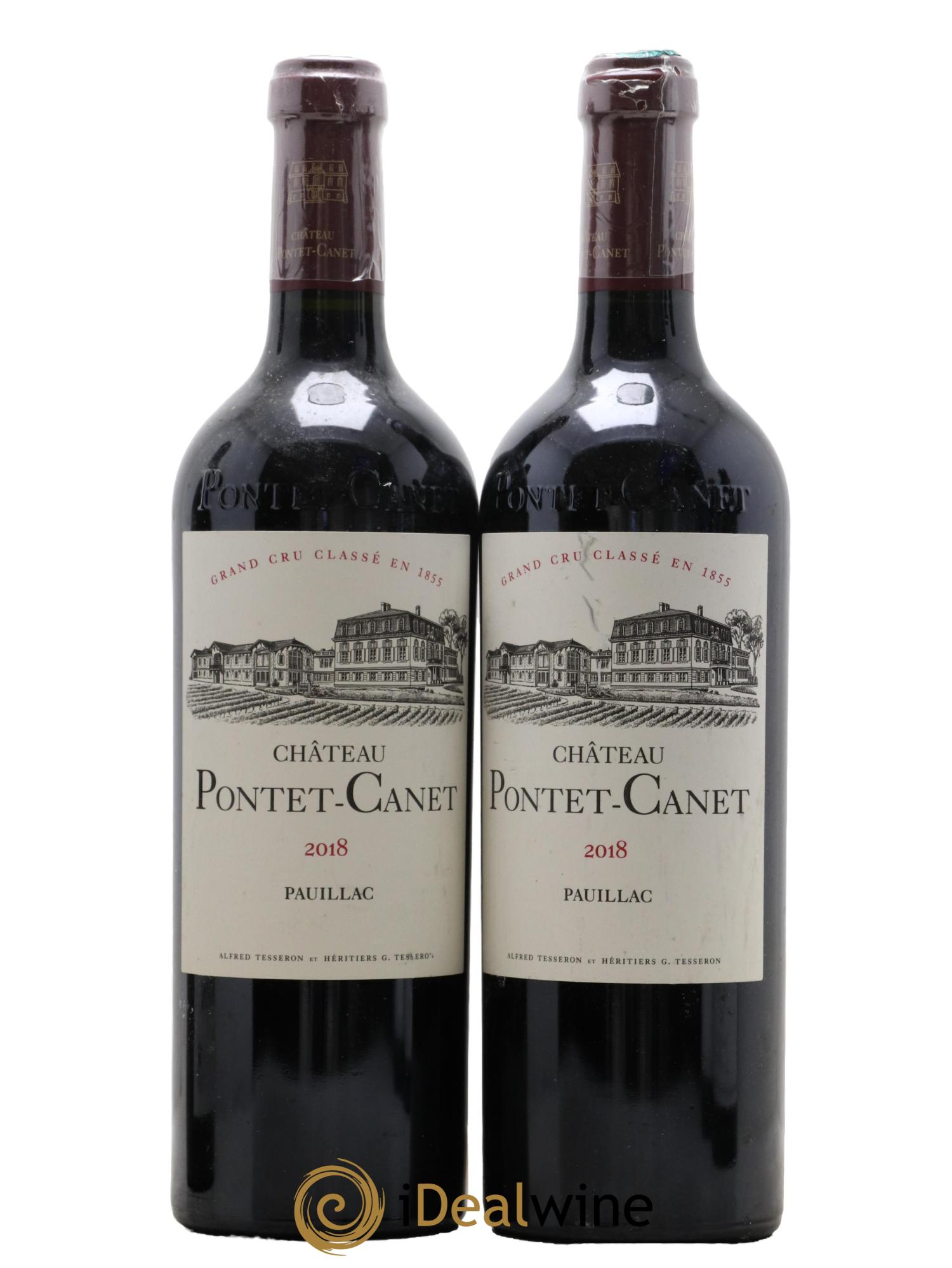 Château Pontet Canet 5ème Grand Cru Classé  2018 - Lotto di 2 bottiglie - 0