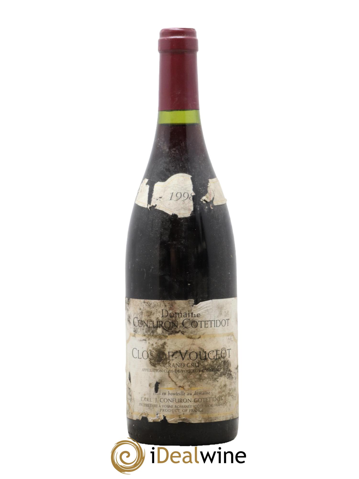 Clos de Vougeot Grand Cru Confuron-Cotetidot 1998 - Lotto di 1 bottiglia - 0