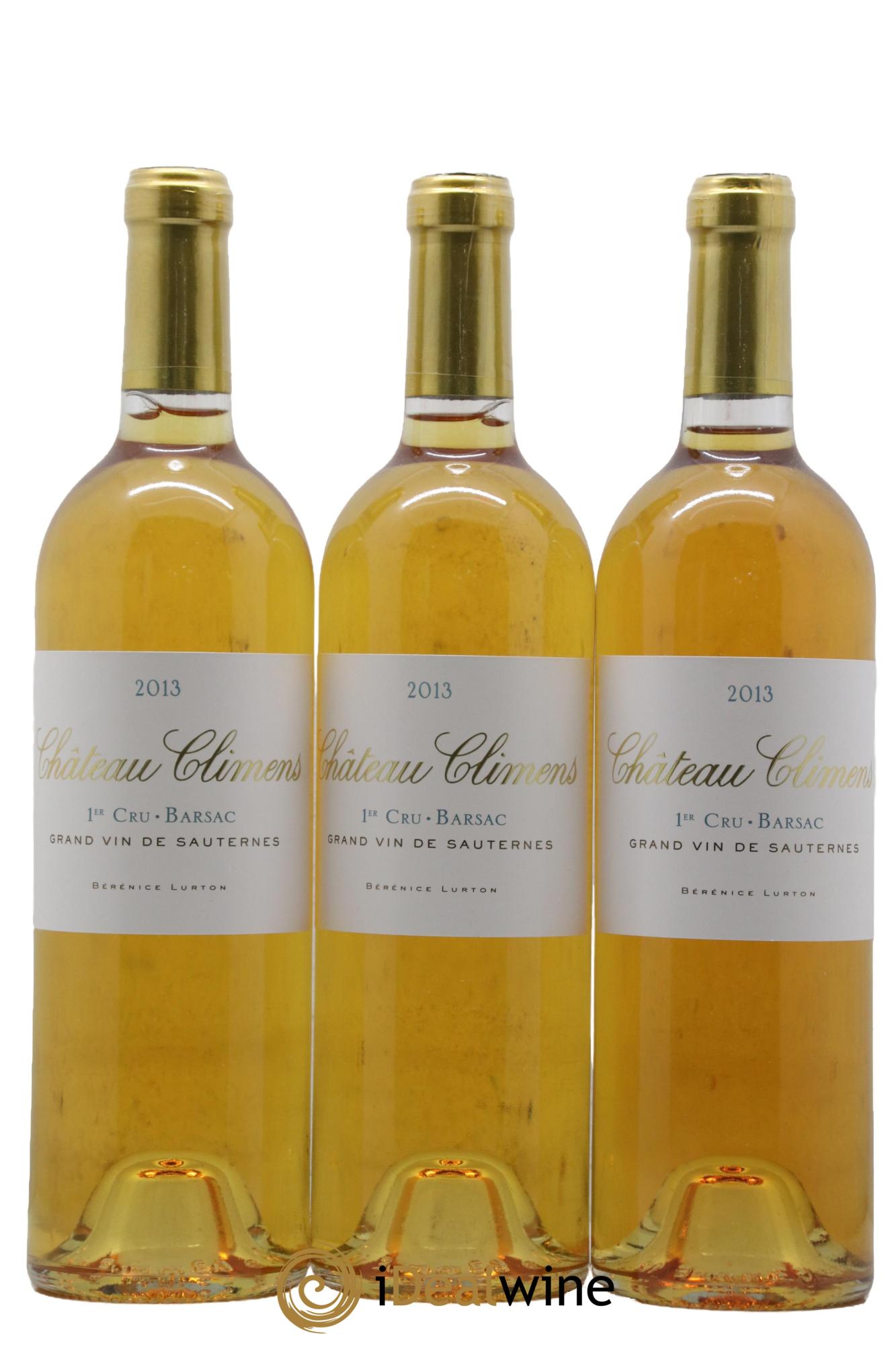 Château Climens 1er Grand Cru Classé 2013 - Lot de 3 bouteilles - 0