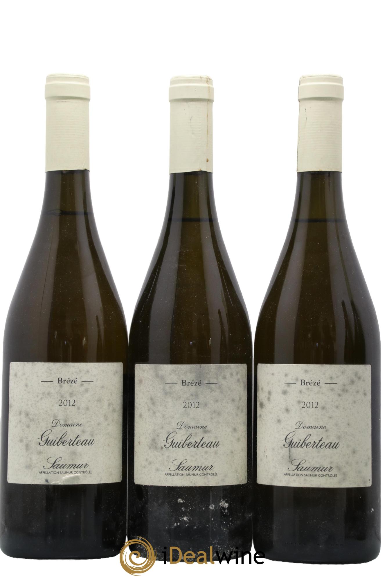 Saumur Brézé Domaine Guiberteau  2012 - Lot de 3 bouteilles - 0