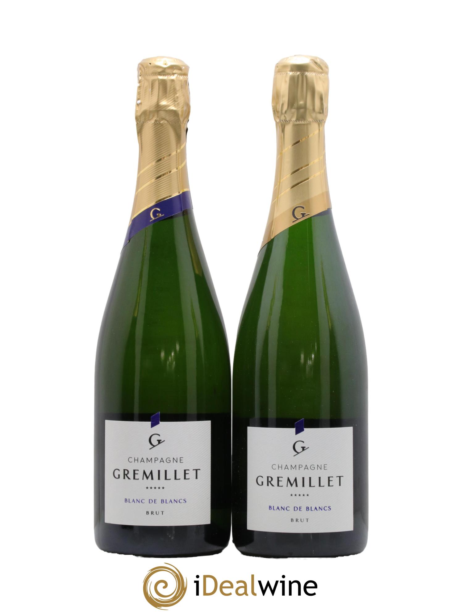 Champagne Gremillet Blanc de Blanc - Lot of 2 bottles - 0