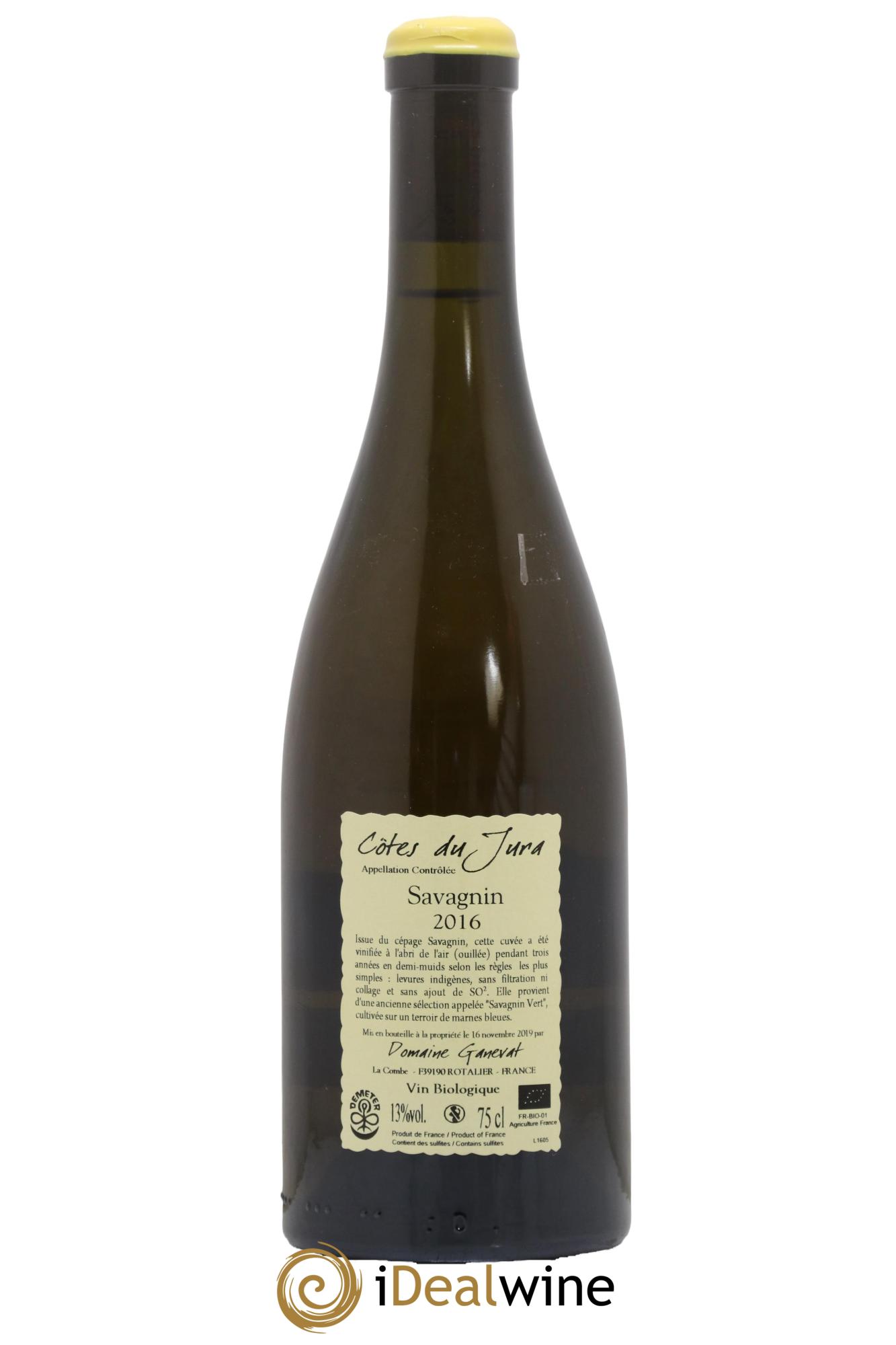 Côtes du Jura Les Chalasses Marnes Bleues Jean-François Ganevat (Domaine) 2016 - Posten von 1 Flasche - 1