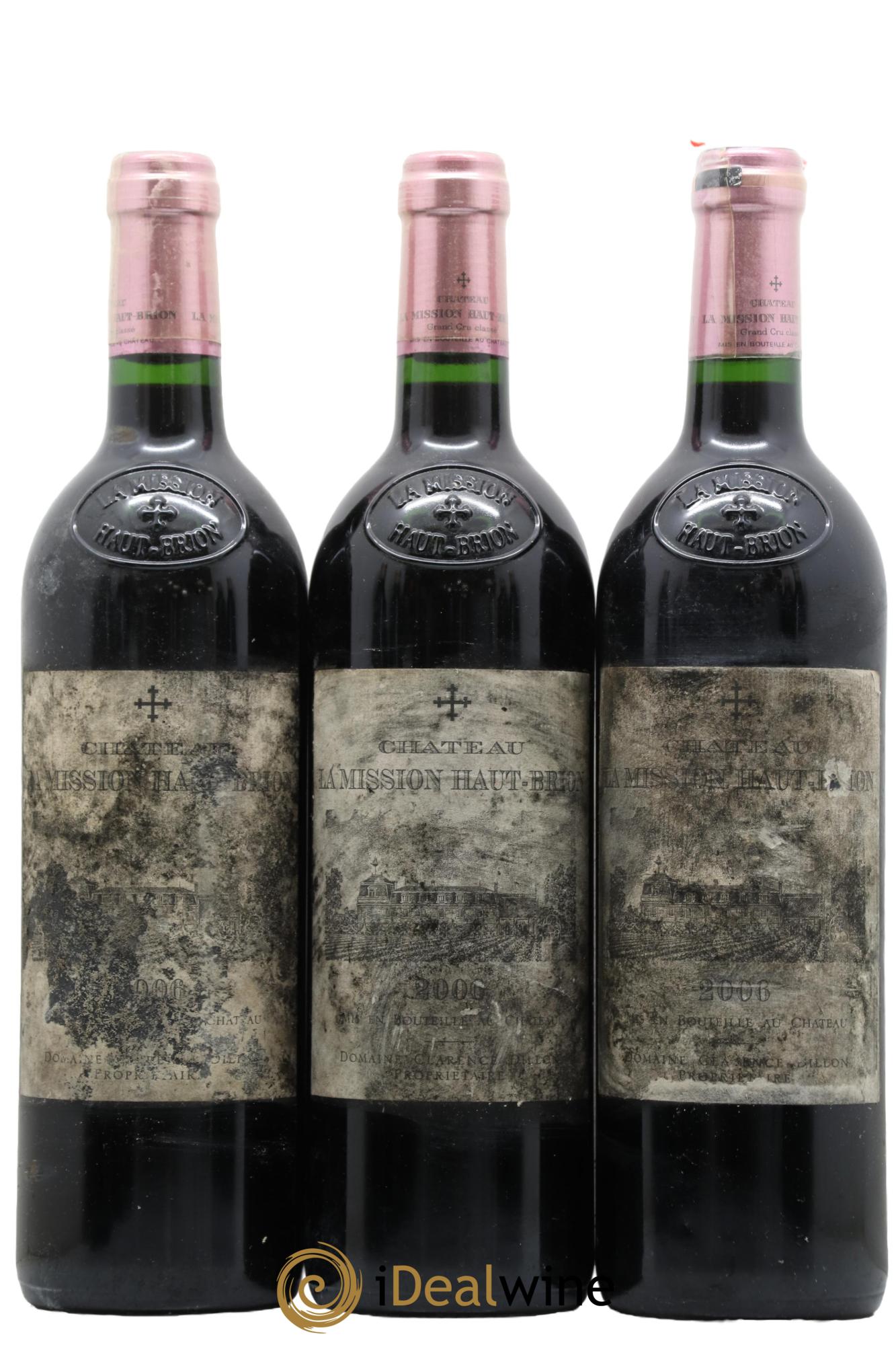 Château la Mission Haut-Brion Cru Classé de Graves 2006 - Lot of 3 bottles - 0