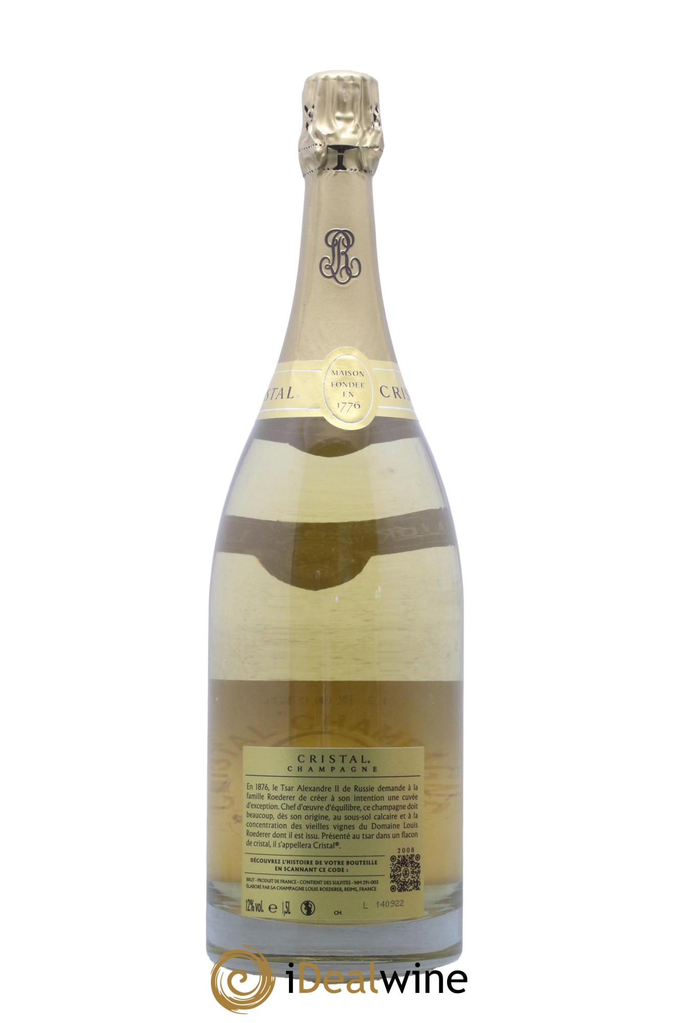 Cristal Louis Roederer 2008 - Posten von 1 Magnum - 1