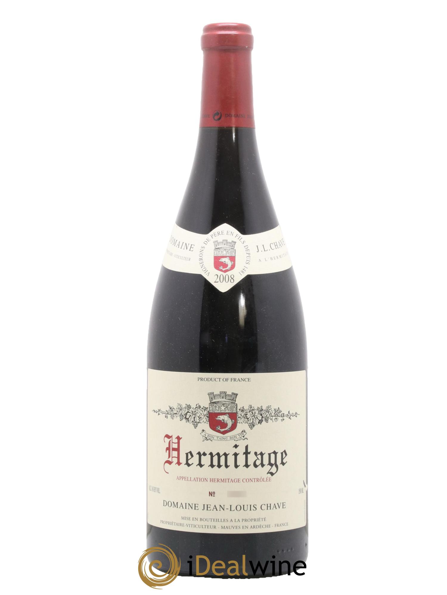 Hermitage Jean-Louis Chave 2008 - Lotto di 1 magnum - 0