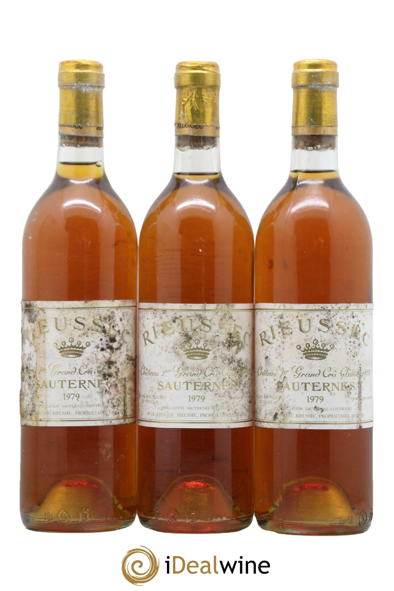 Château Rieussec 1er Grand Cru Classé 1979 - Lot of 3 bottles - 0