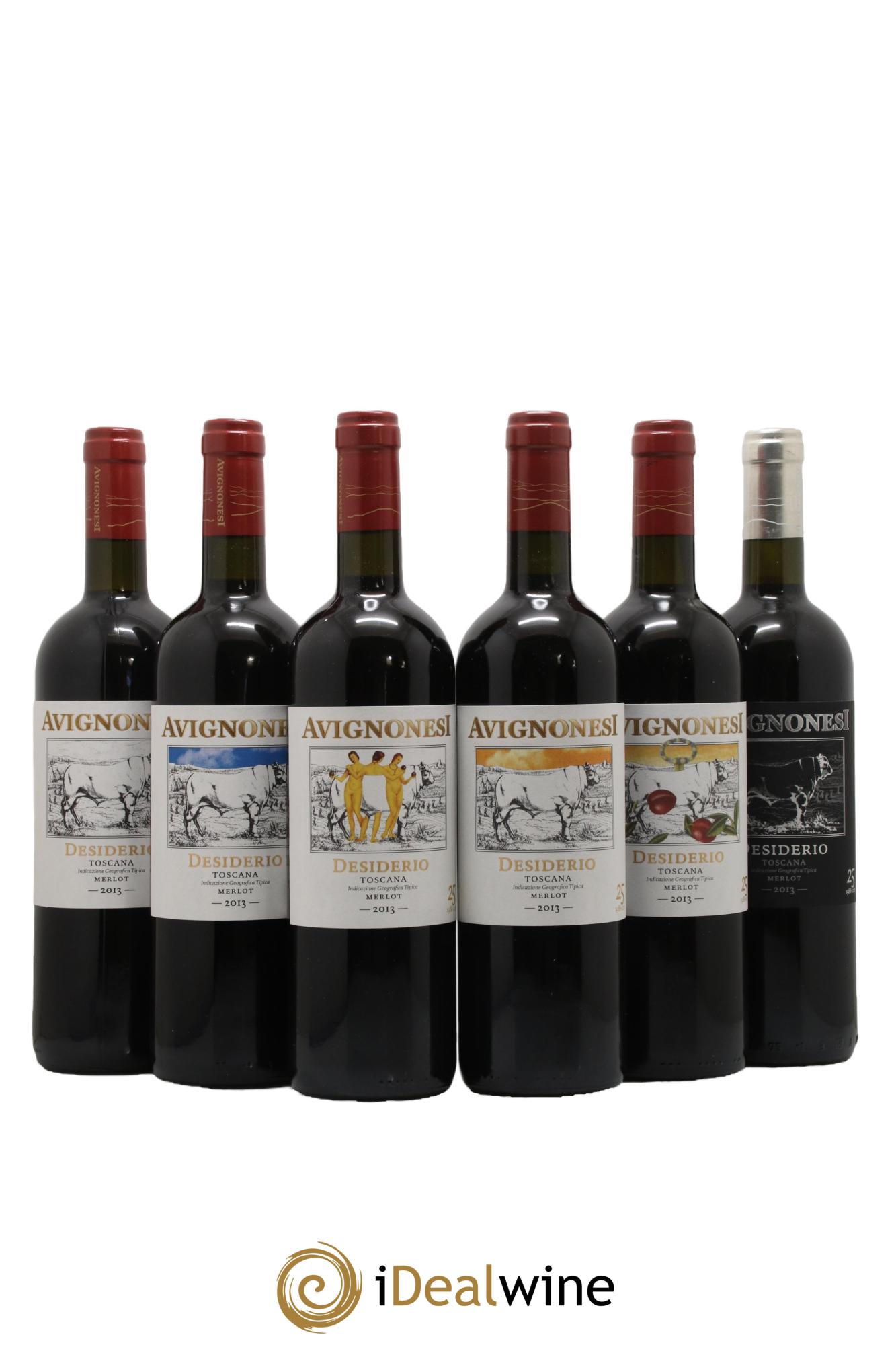 IGT Toscane Avignonesi Desiderio Edition 25 ans 2013 - Lotto di 6 bottiglie - 0