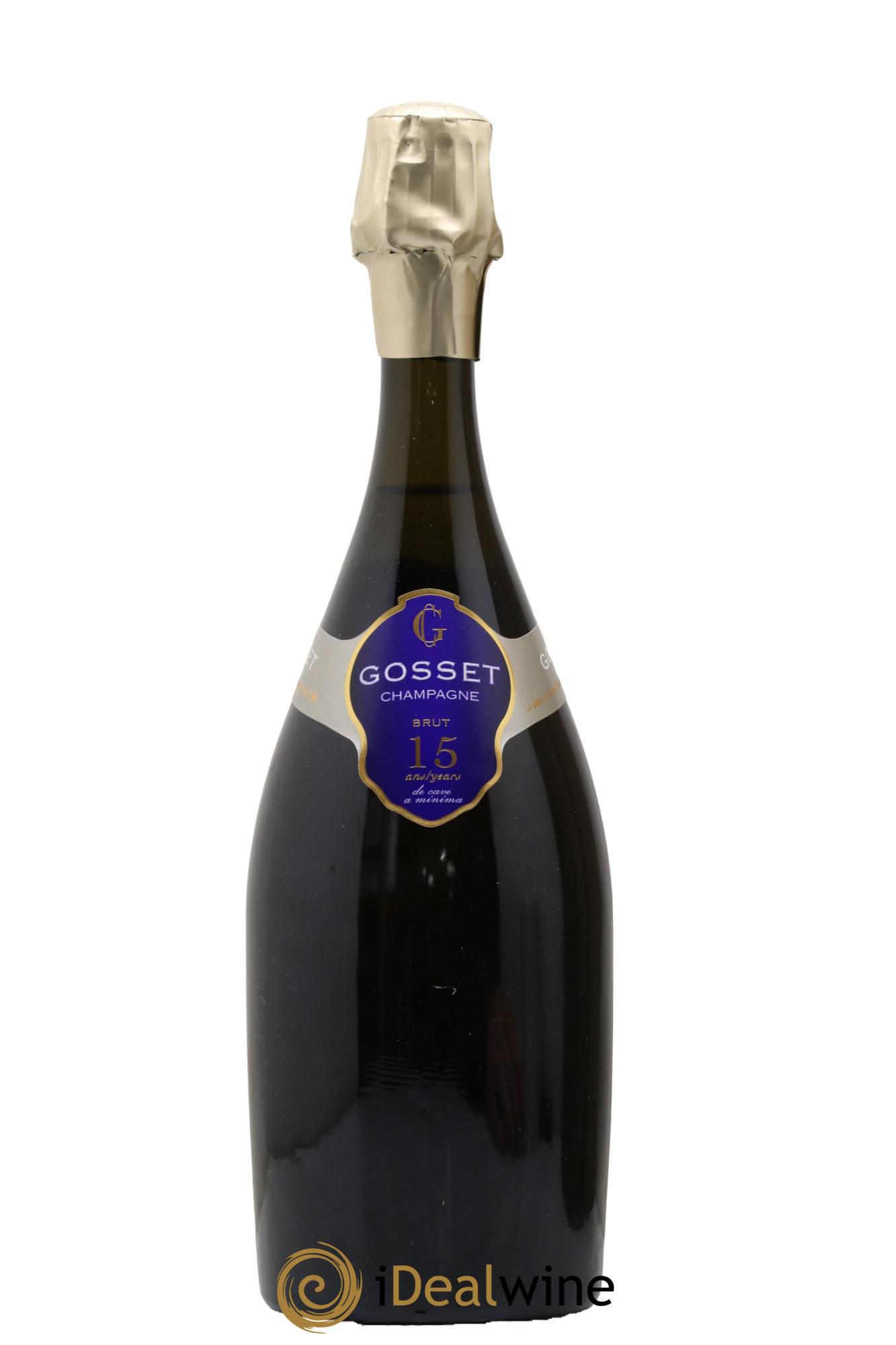 Champagne Brut Cuvée 15 ans de Cave A Minima Gosset - Lot de 1 bouteille - 1