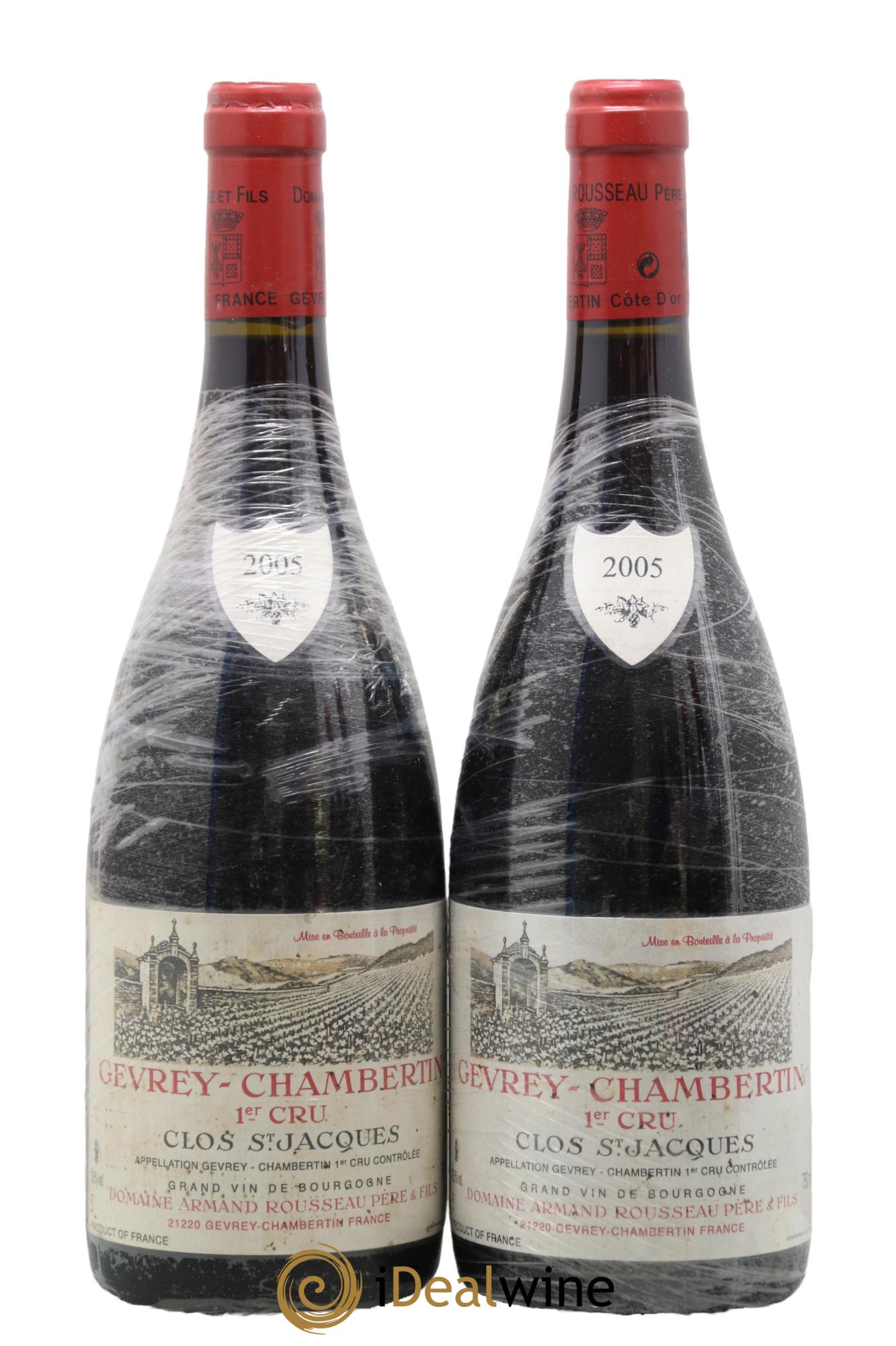 Gevrey-Chambertin 1er Cru Clos Saint-Jacques Armand Rousseau (Domaine) 2005 - Lot de 2 bouteilles - 0