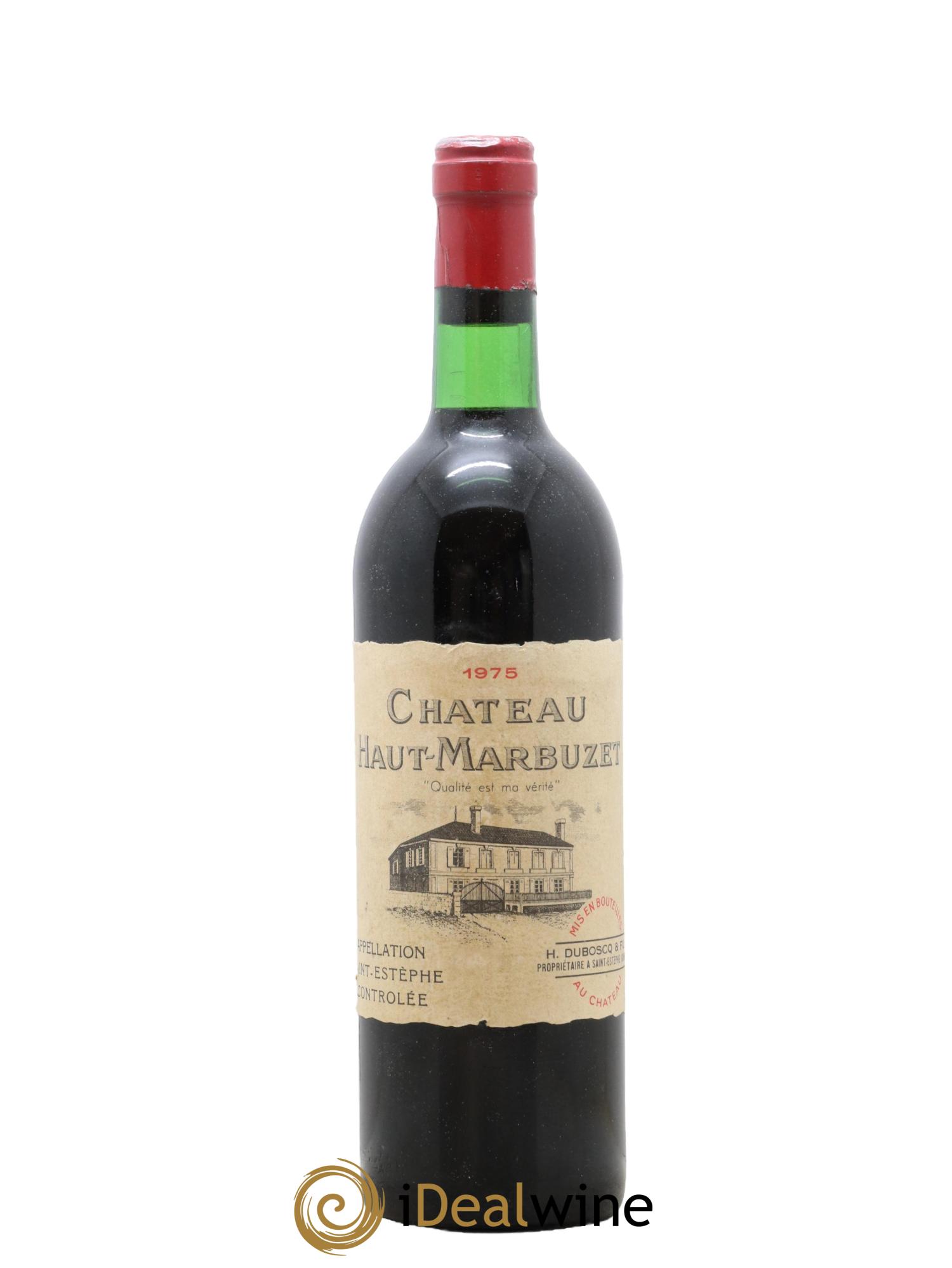 Château Haut Marbuzet 1975 - Lot de 1 bouteille - 0