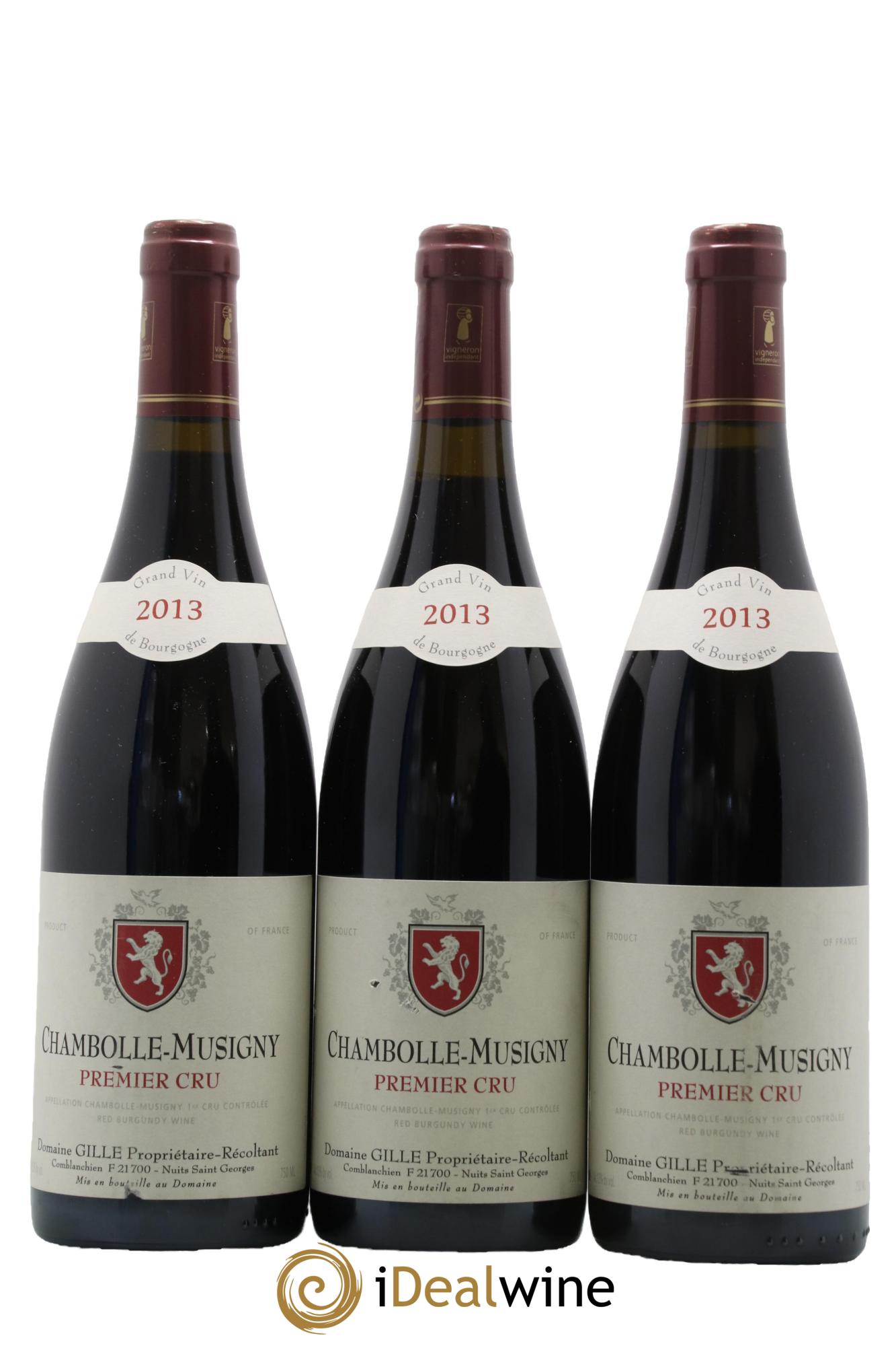 Chambolle-Musigny 1er Cru Domaine Gille 2013 - Lot de 3 bouteilles - 0