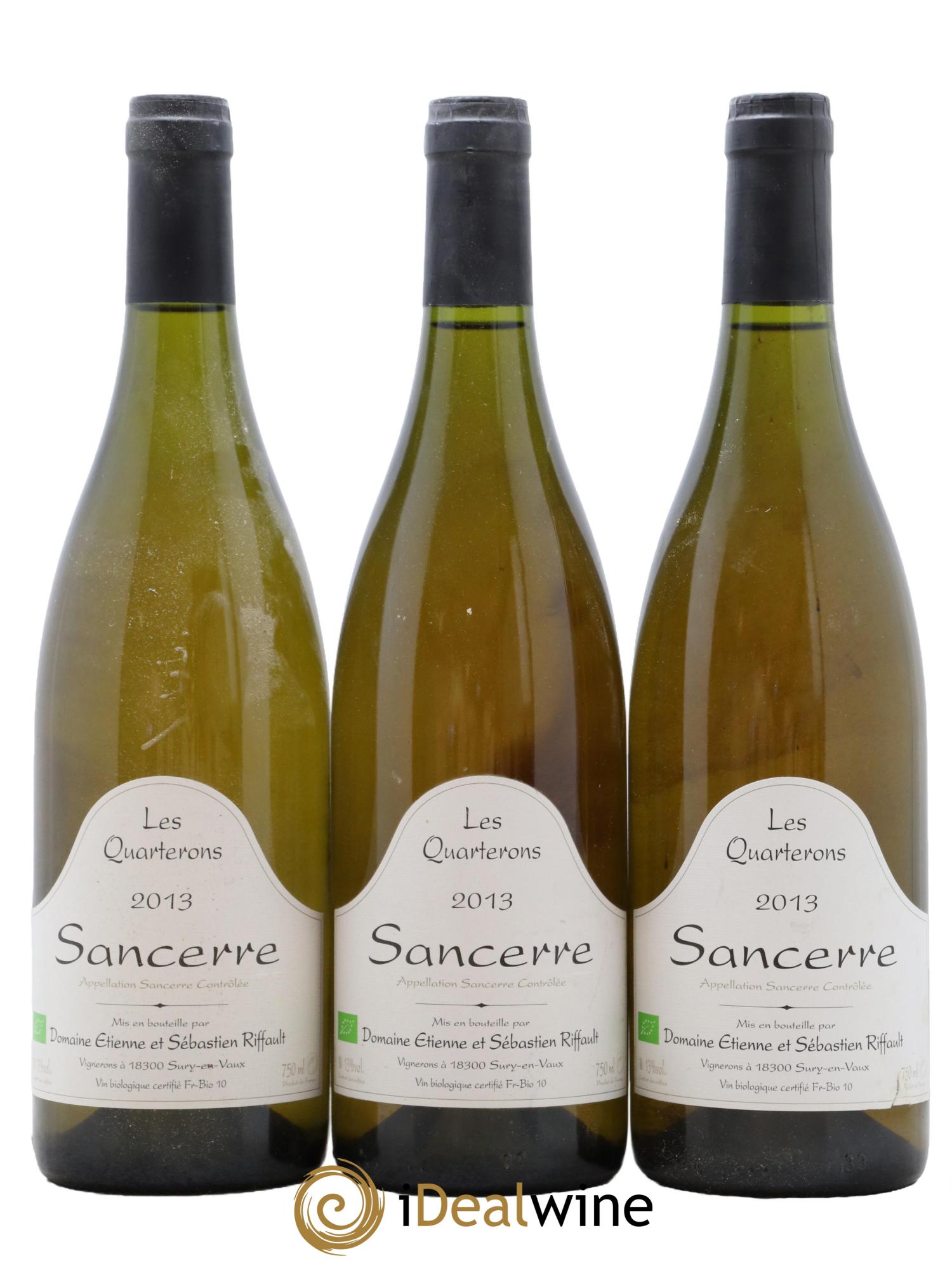 Sancerre Les Quarterons Riffault 2013 - Lot of 3 bottles - 0