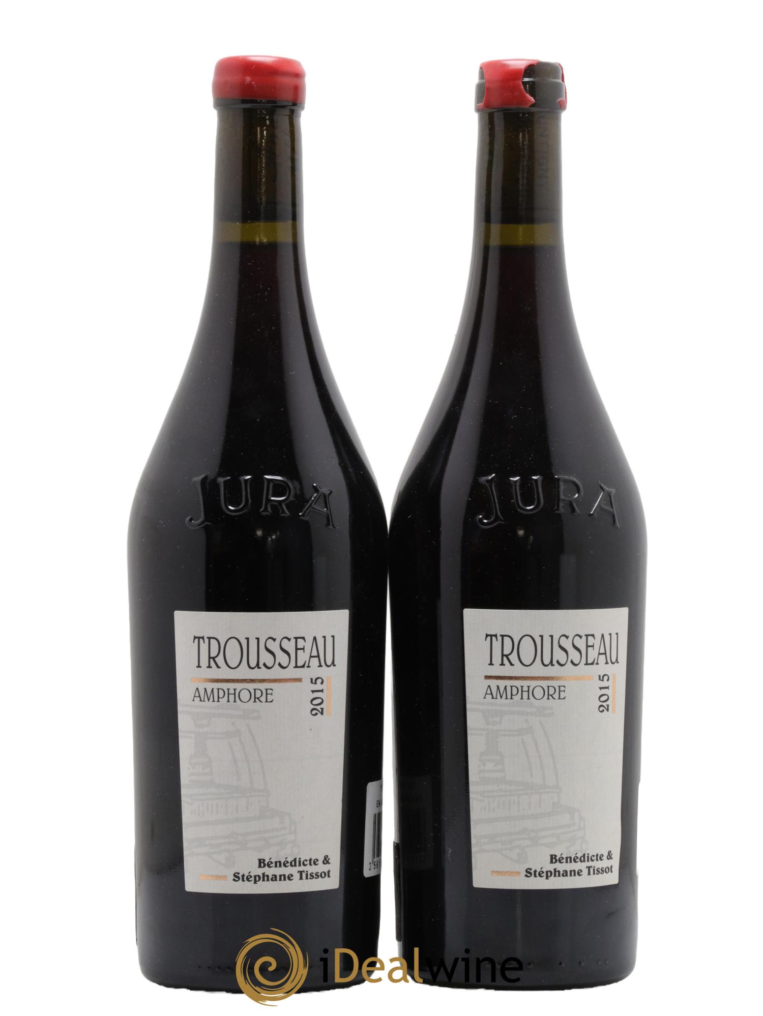 Arbois Trousseau Amphore Bénédicte et Stéphane Tissot 2015 - Lot de 2 bouteilles - 0