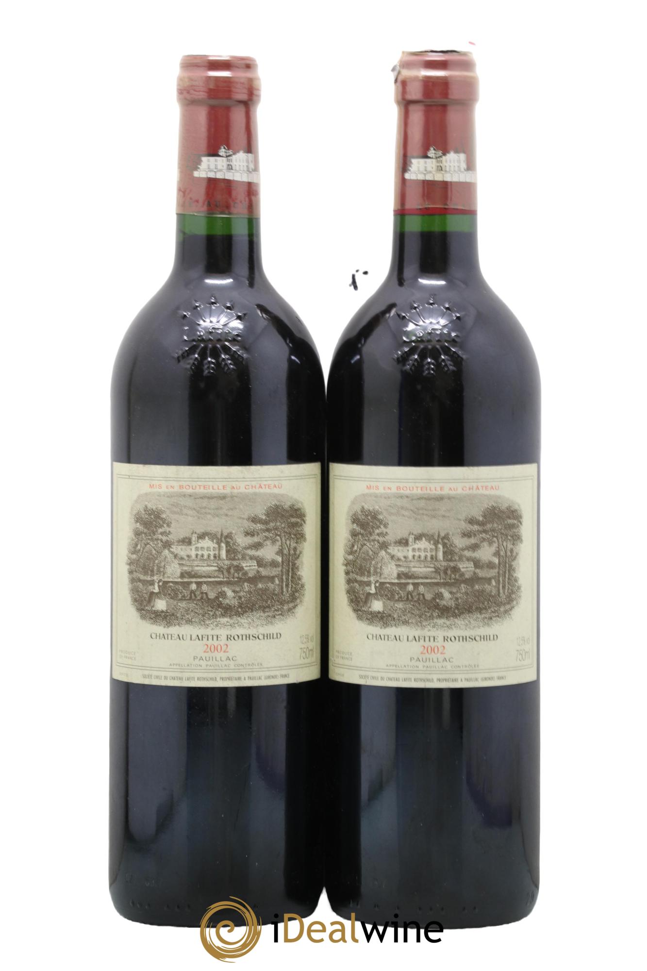 Château Lafite Rothschild 1er Grand Cru Classé 2002 - Posten von 2 Flaschen - 0