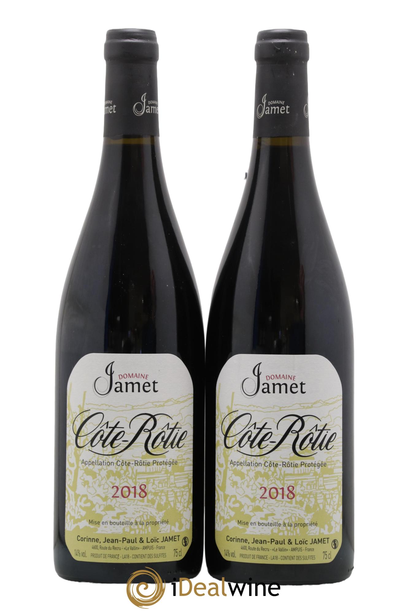 Côte-Rôtie Jamet (Domaine) 2018 - Posten von 2 Flaschen - 0