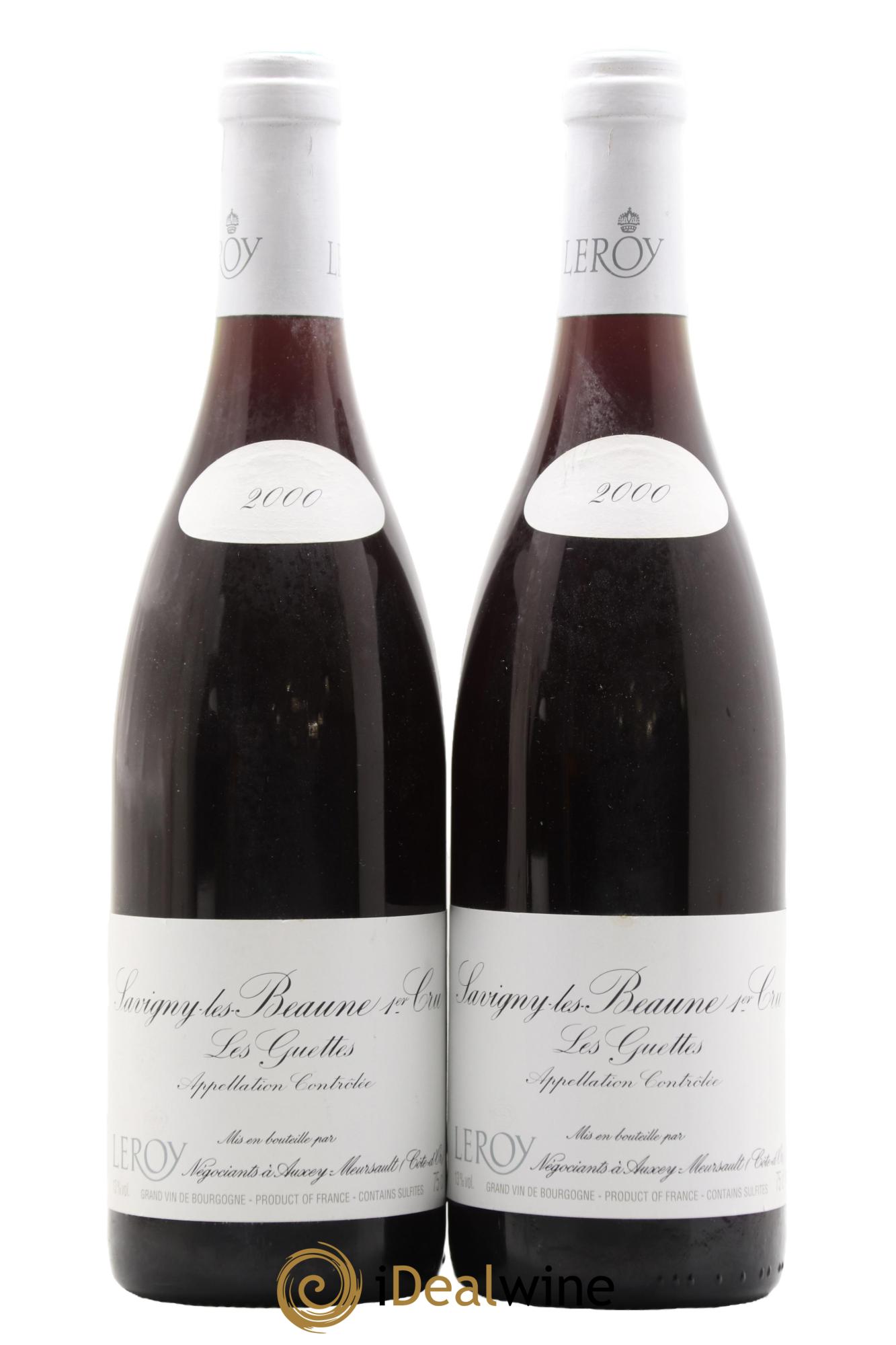 Savigny-lès-Beaune 1er Cru Les Guettes Leroy SA 2000 - Lot of 2 bottles - 0