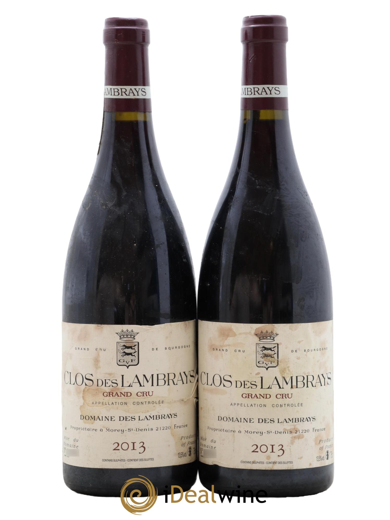 Clos des Lambrays Grand Cru Domaine des Lambrays 2013 - Lotto di 2 bottiglie - 0