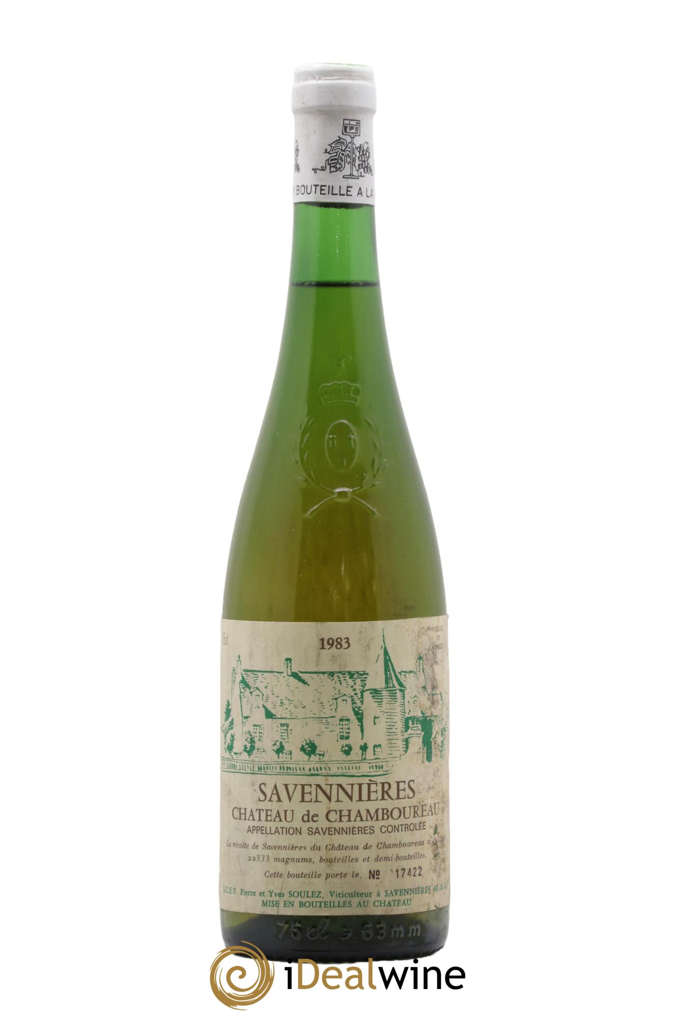 Savennières Château de Chamboureau 1983 - Posten von 1 Flasche - 0