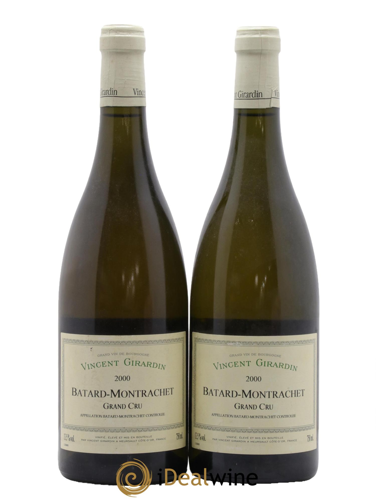 Bâtard-Montrachet Grand Cru Vincent Girardin (Domaine) 2000 - Lot de 2 bouteilles - 0