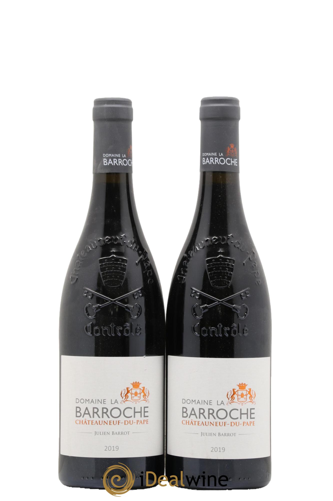 Châteauneuf-du-Pape La Barroche (Domaine de) Julien Barrot 2019 - Lot de 2 bouteilles - 0