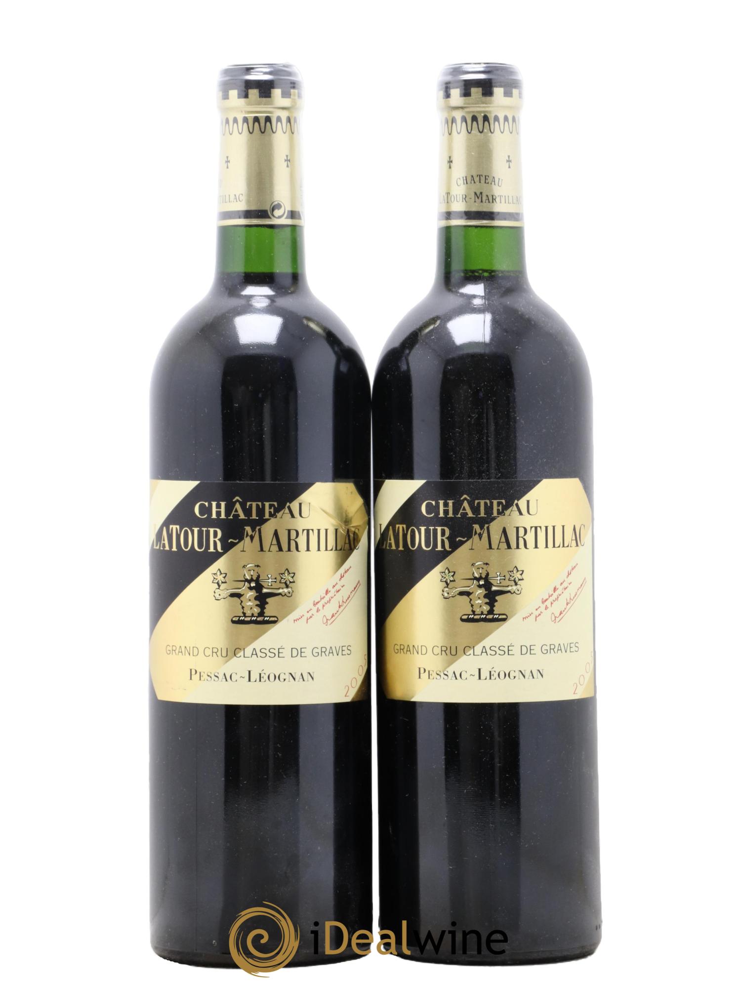 Château Latour-Martillac Cru Classé de Graves 2005 - Lot of 2 bottles - 0