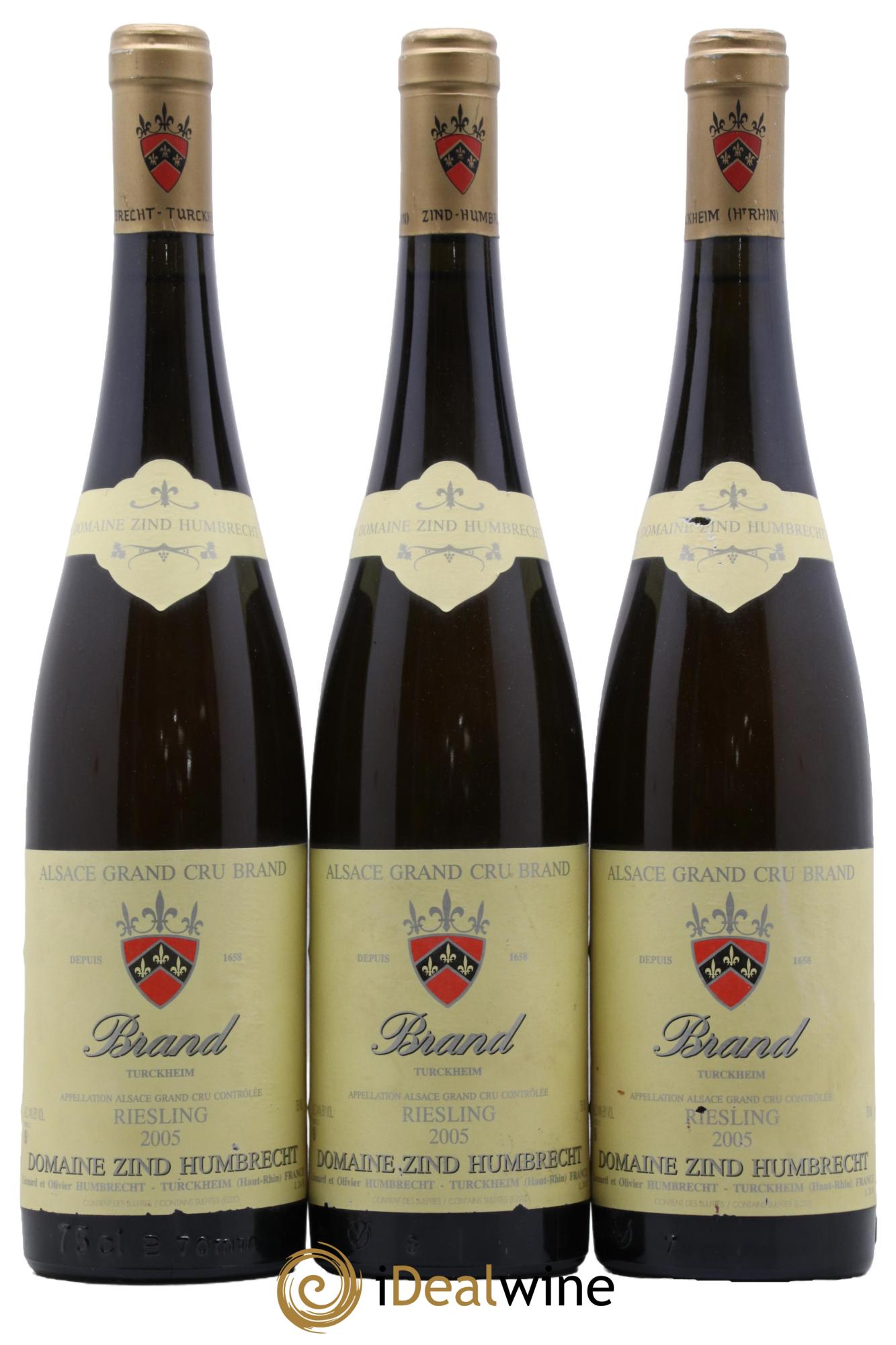 Alsace Riesling Grand Cru Brand Zind-Humbrecht (Domaine) 2005 - Lotto di 3 bottiglie - 0