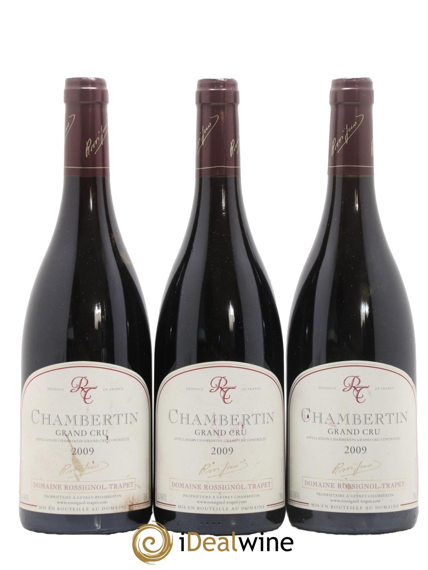 Chambertin Grand Cru Rossignol-Trapet (Domaine) 2009 - Posten von 3 Flaschen - 0