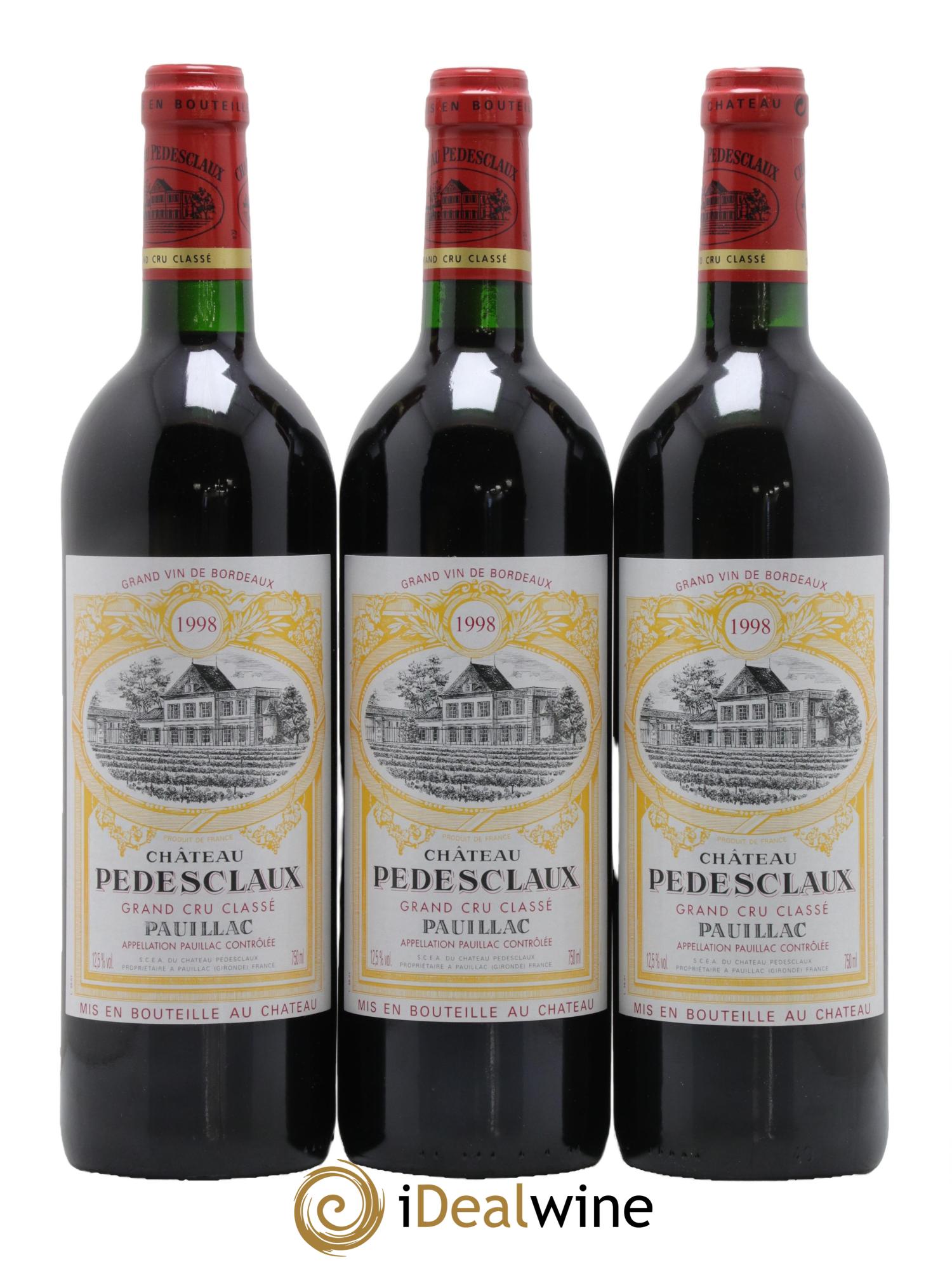 Château Pedesclaux 5ème Grand Cru Classé 1998 - Posten von 12 Flaschen - 2