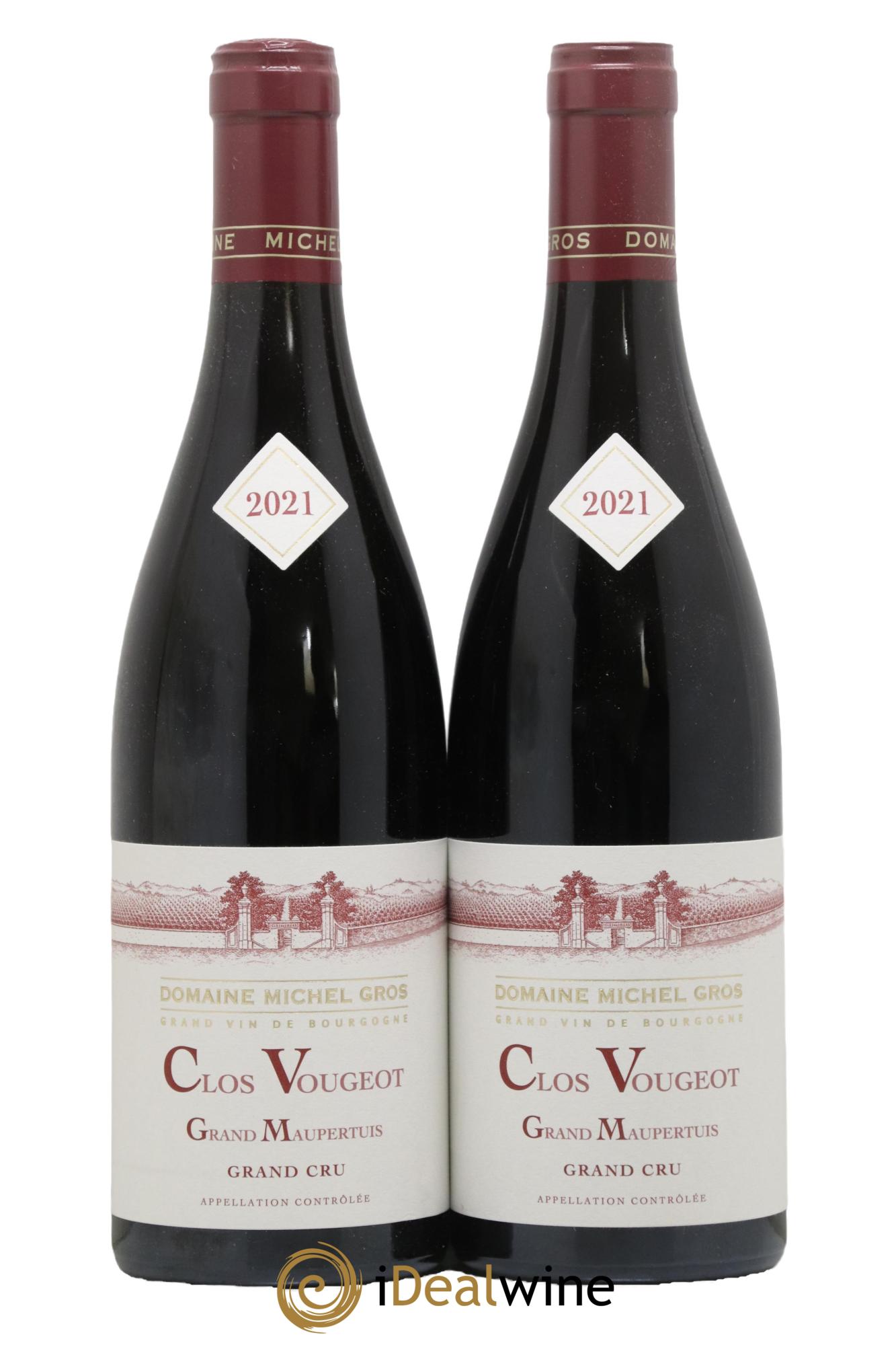 Clos de Vougeot Grand Cru Grand Maupertuis Michel Gros 2021 - Lot of 2 bottles - 0