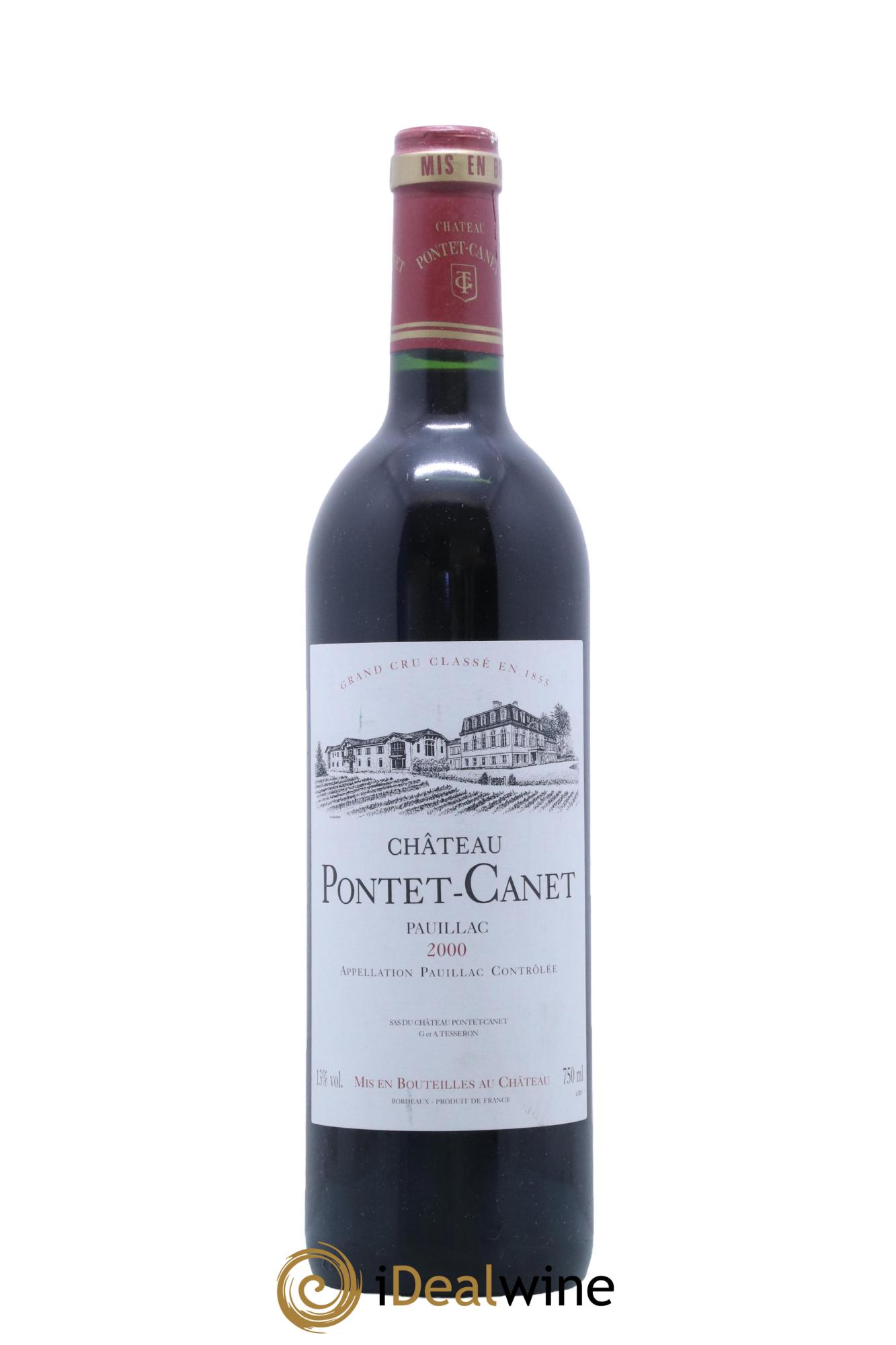 Château Pontet Canet 5ème Grand Cru Classé  2000 - Lotto di 1 bottiglia - 0