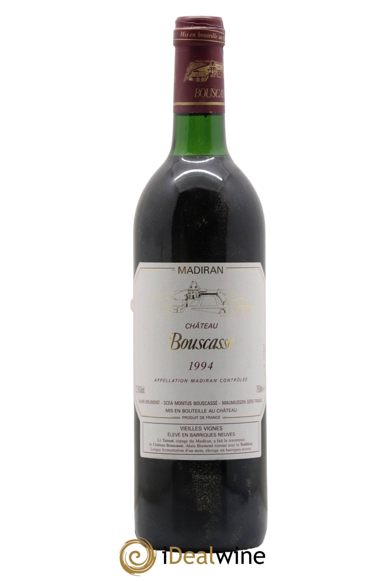 Madiran Vieilles Vignes Château Bouscassé - Alain Brumont 1994 - Lotto di 1 bottiglia - 0